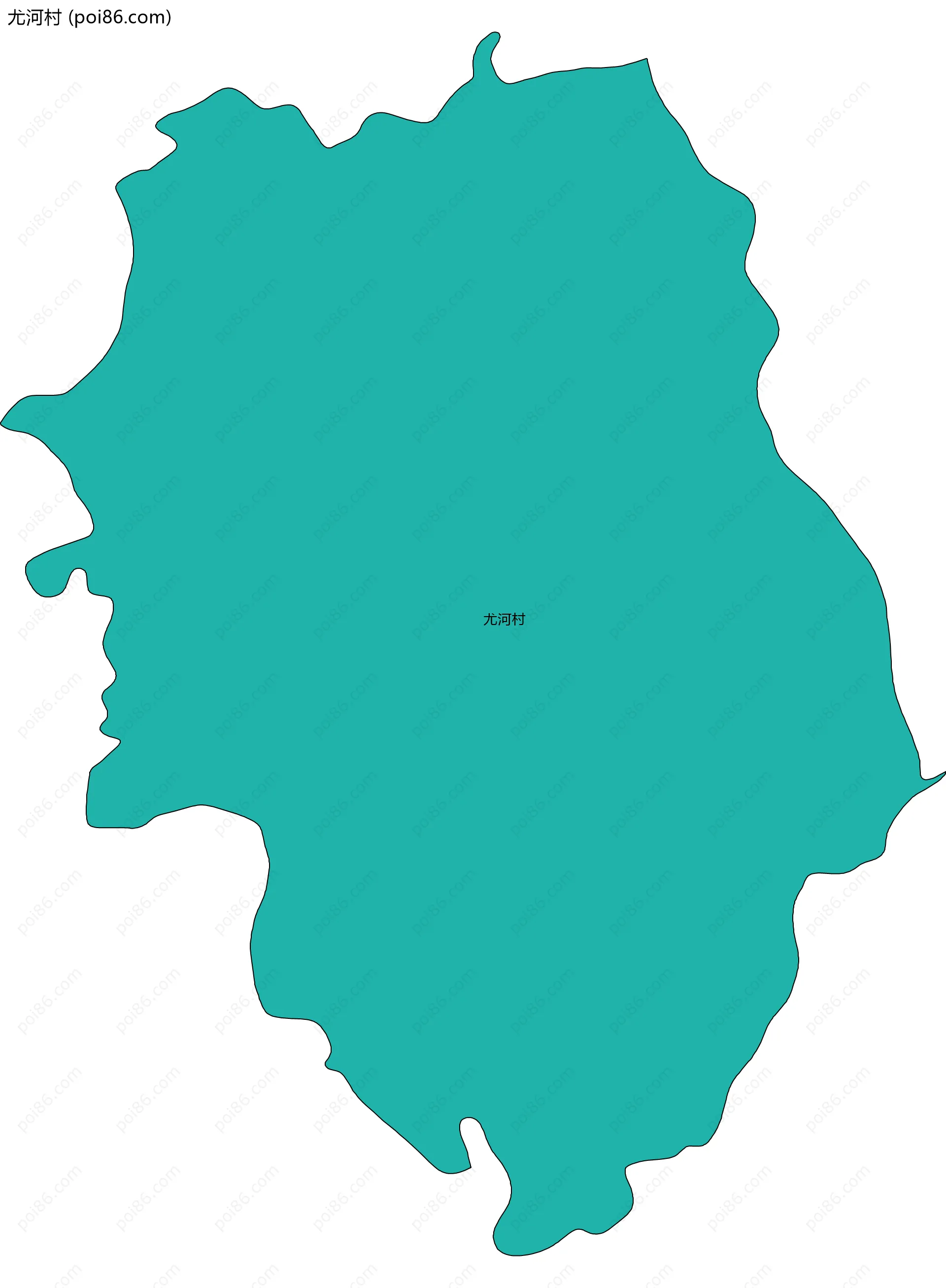 尤河村边界地图