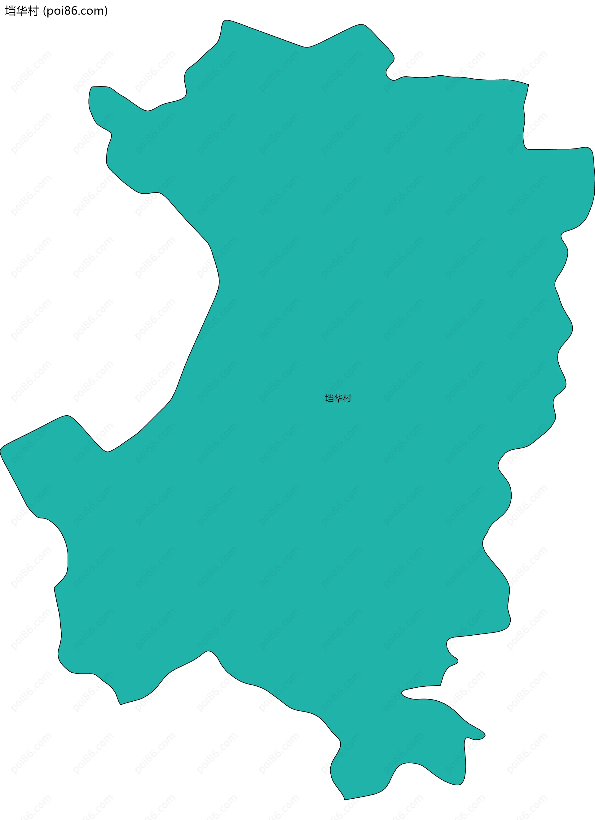 垱华村边界地图