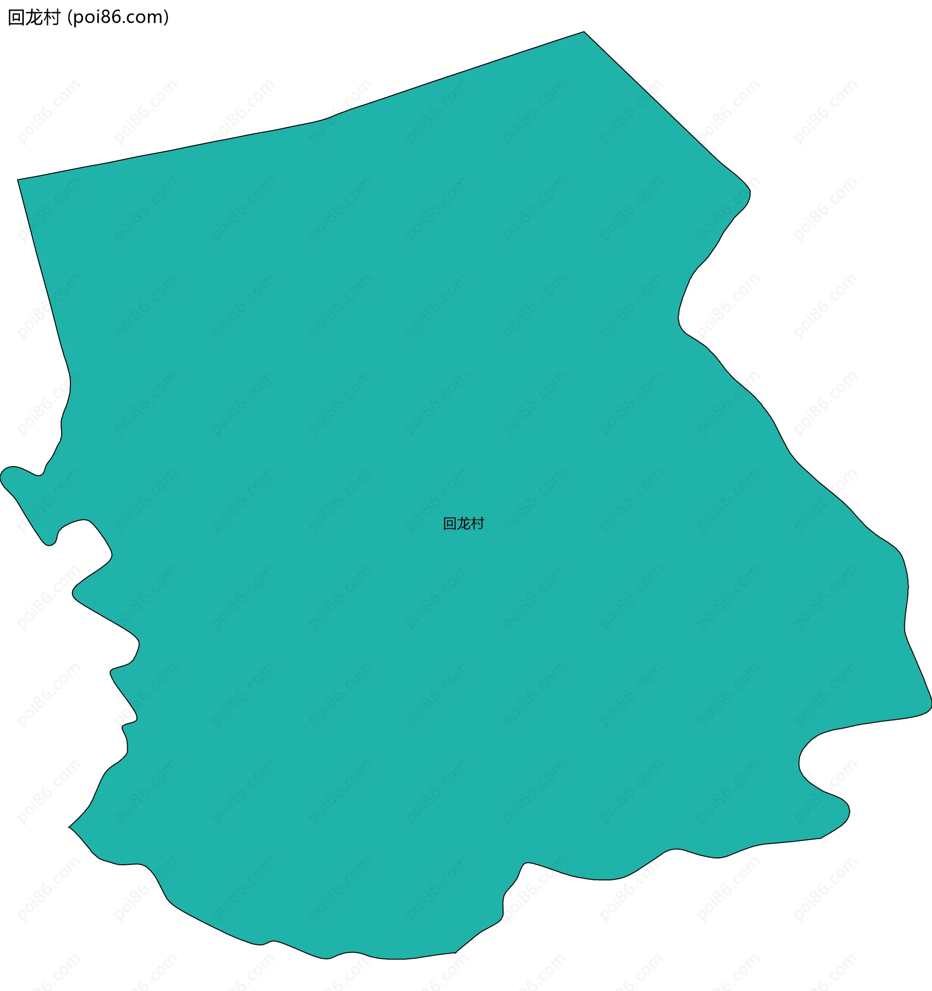 回龙村边界地图