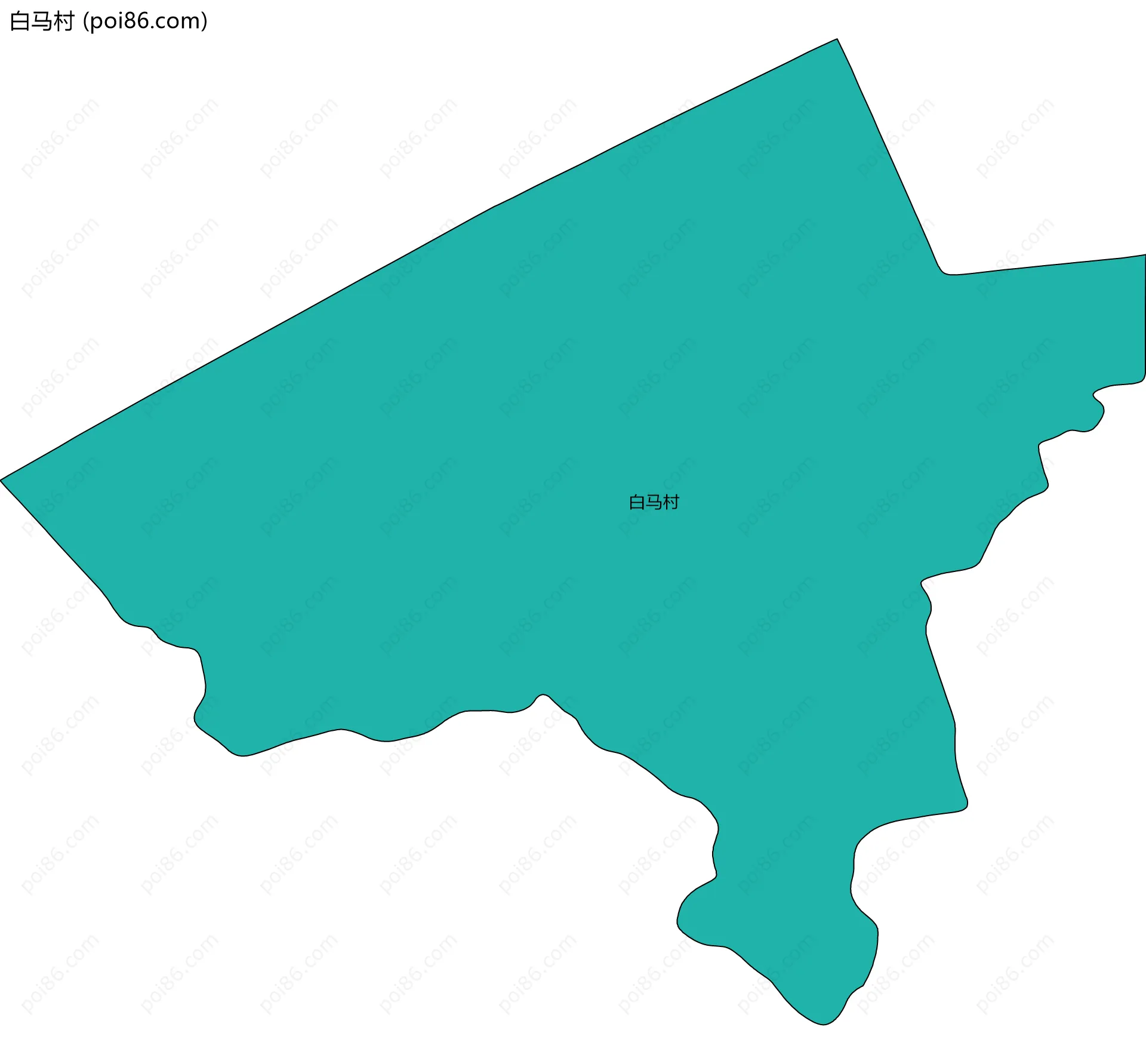 白马村边界地图