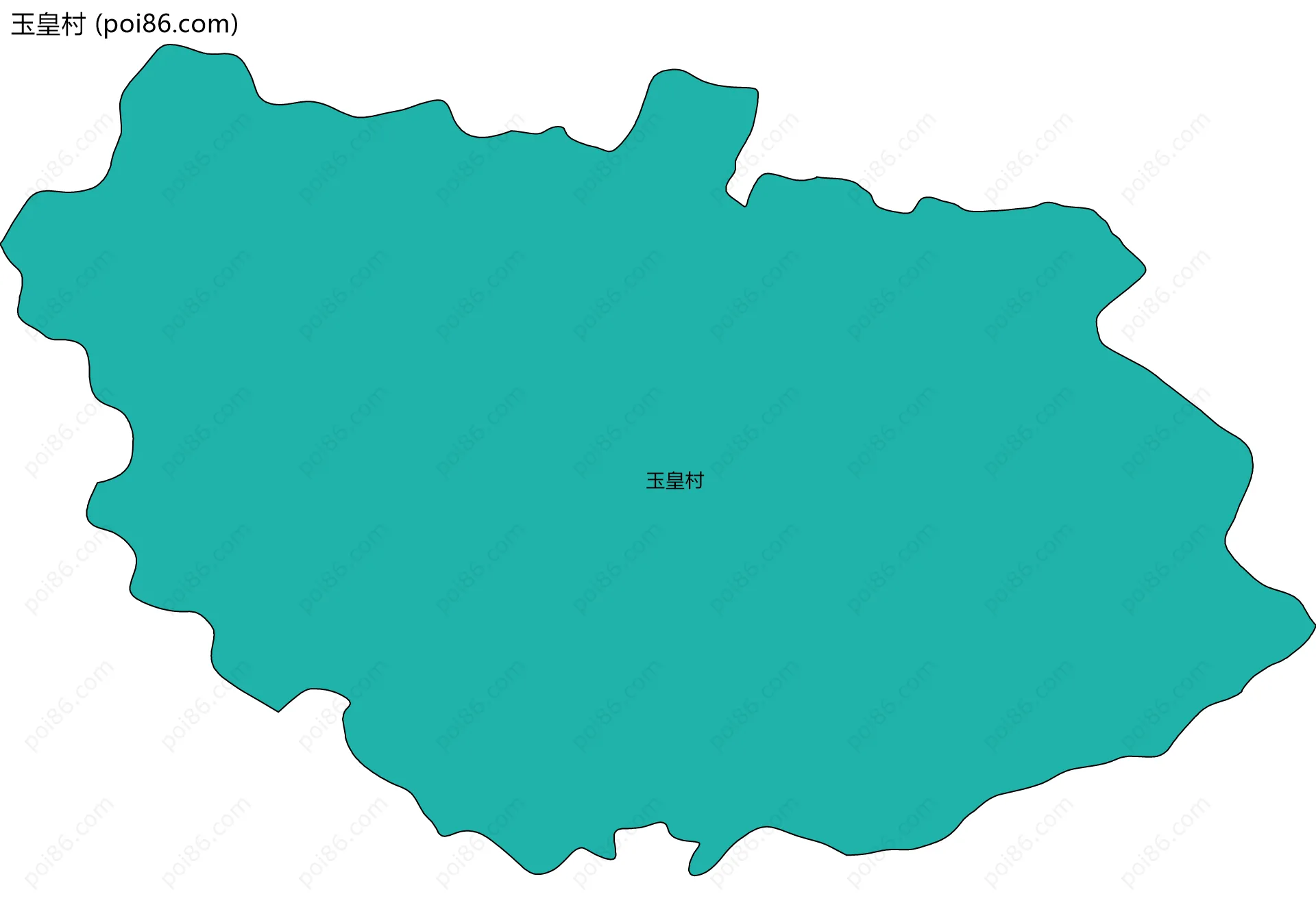玉皇村边界地图