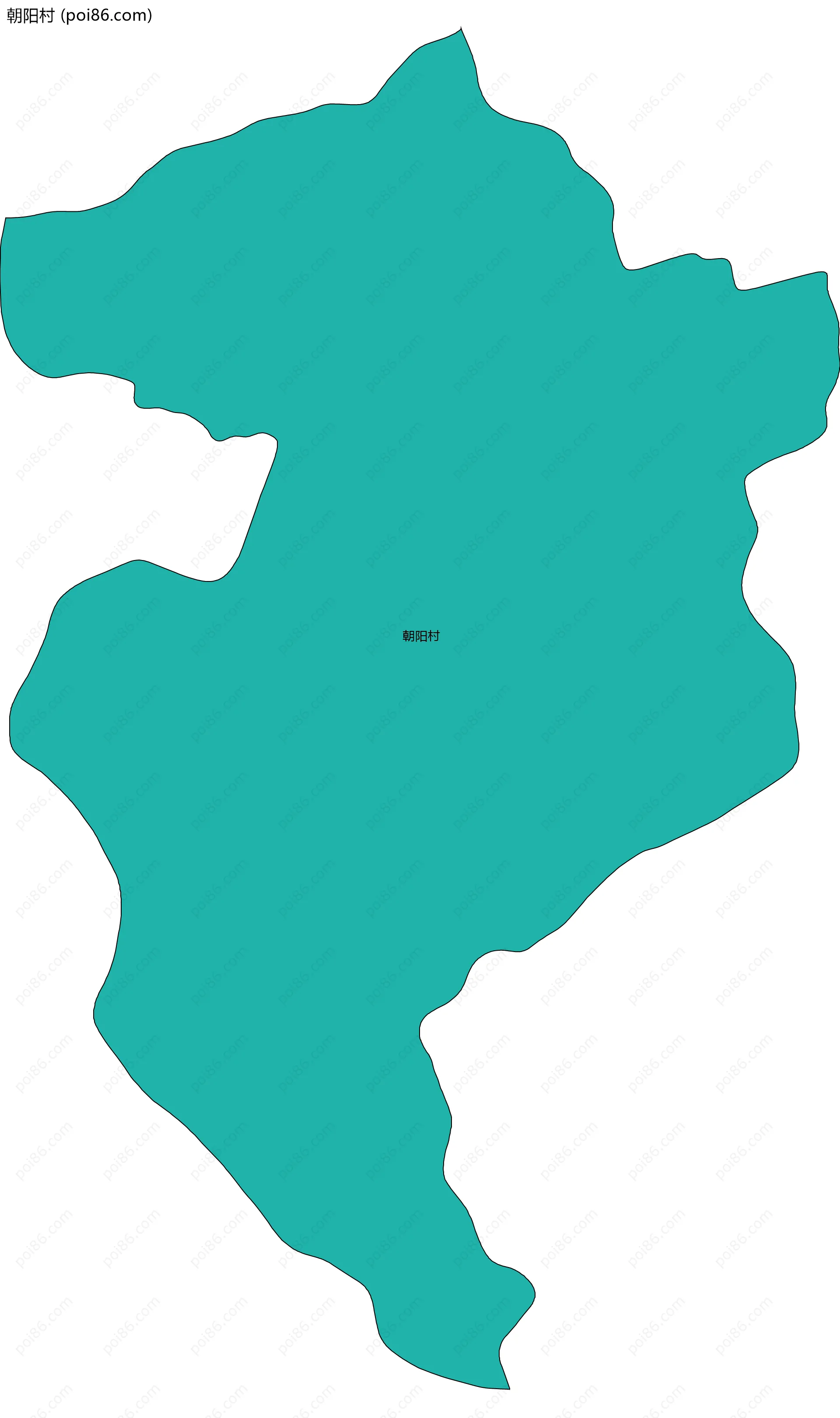 朝阳村边界地图