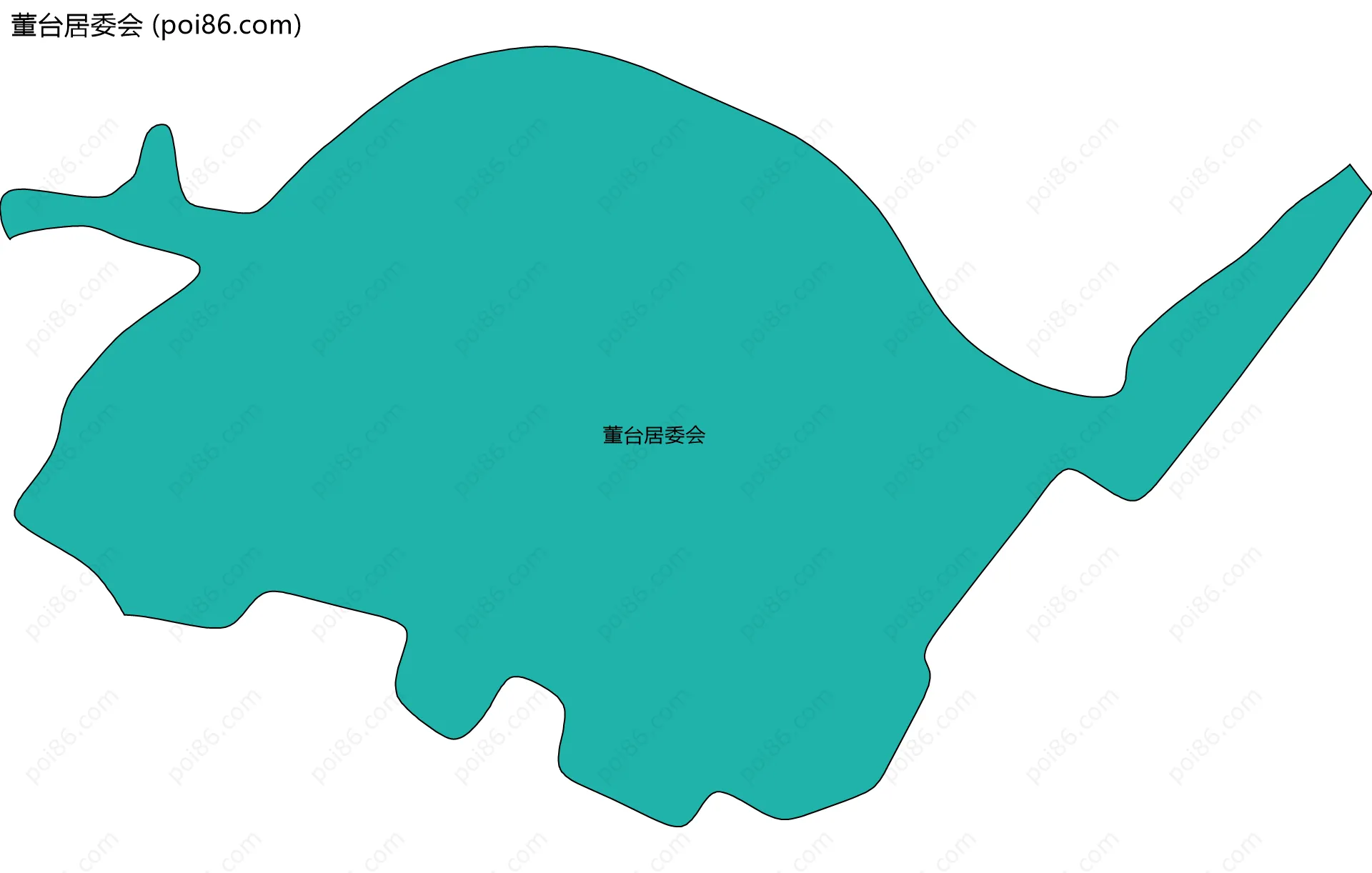 董台居委会边界地图