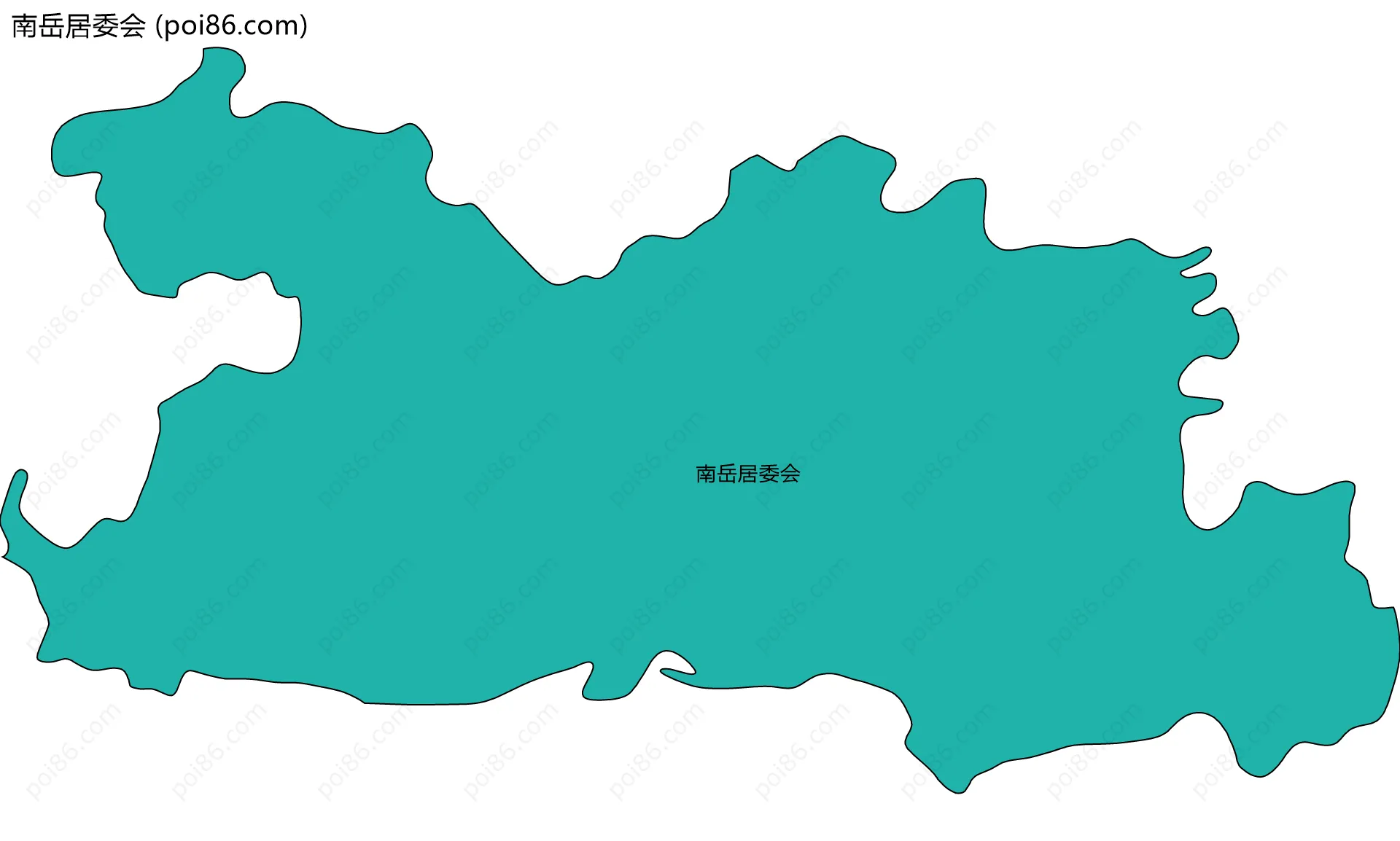 南岳居委会边界地图