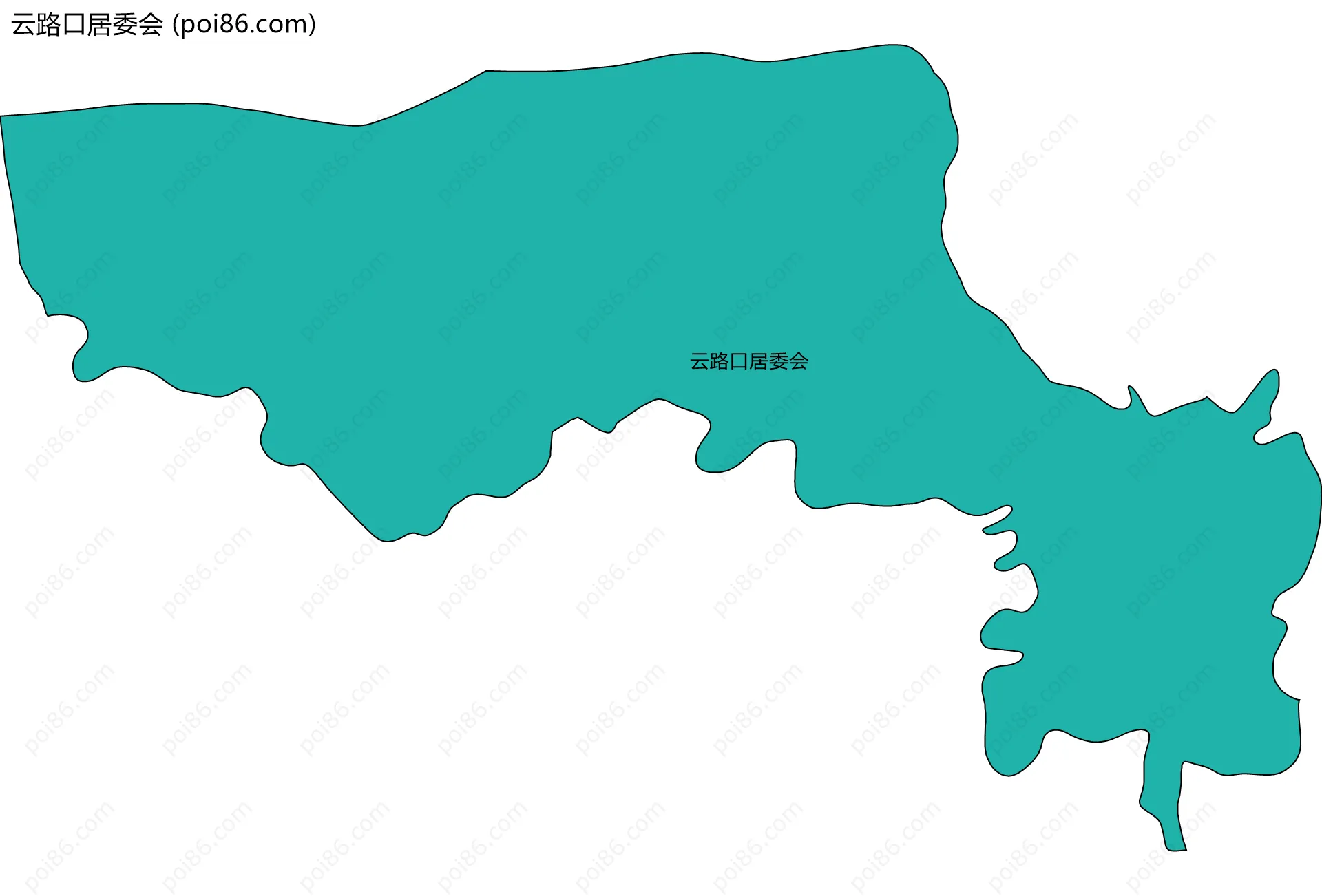 云路口居委会边界地图