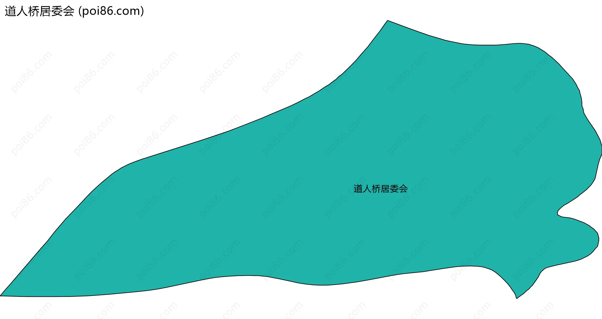 道人桥居委会边界地图