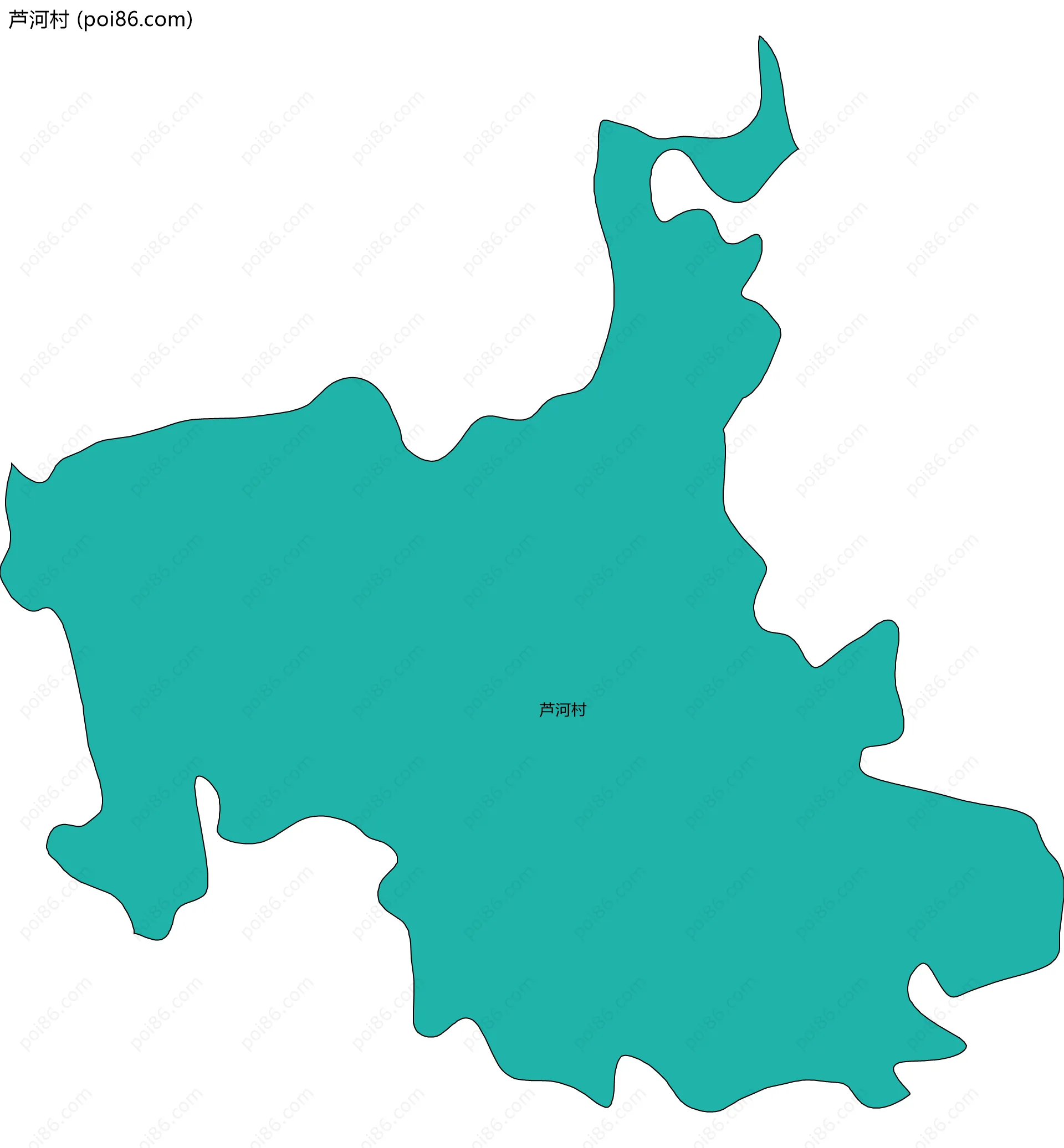 芦河村边界地图