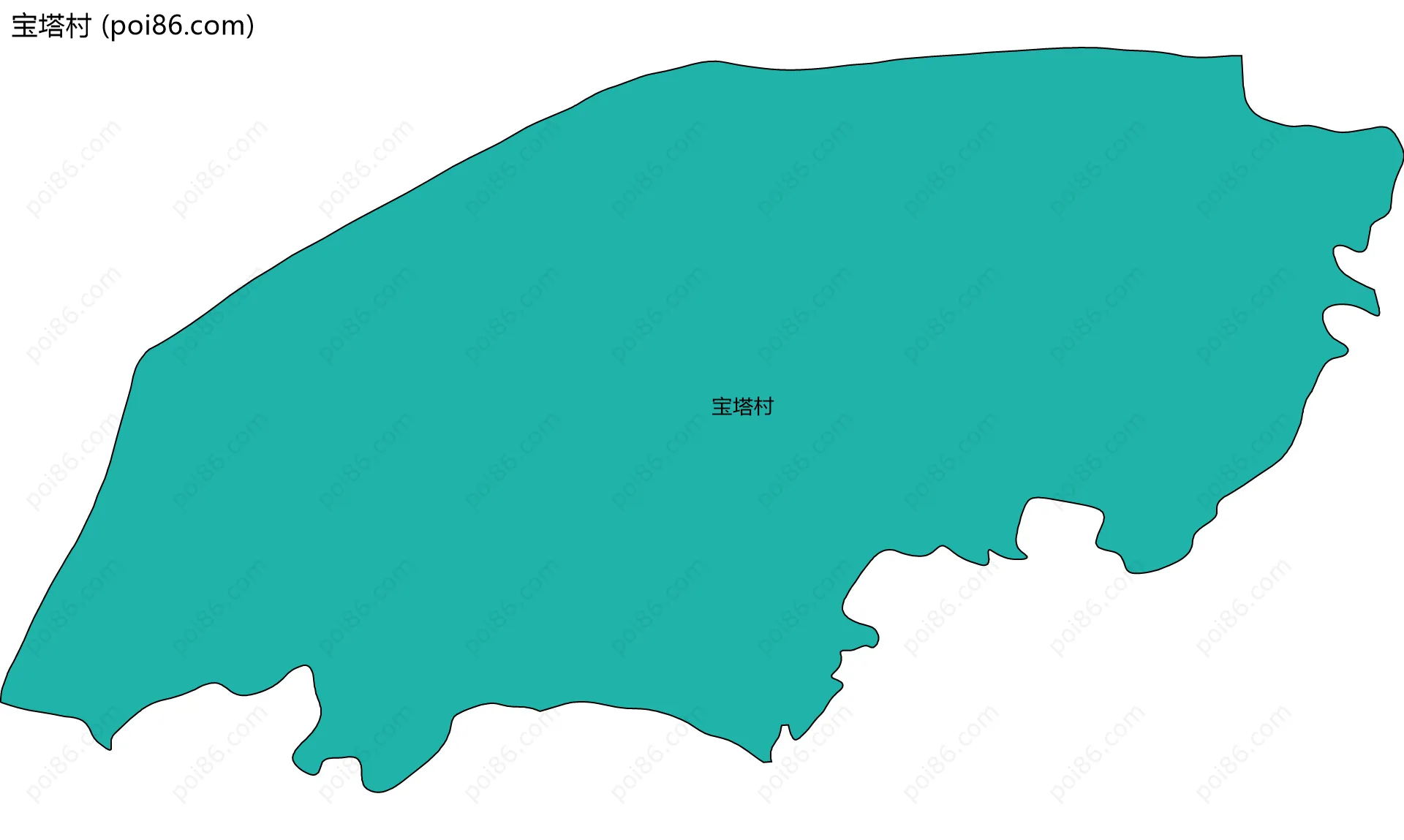 宝塔村边界地图