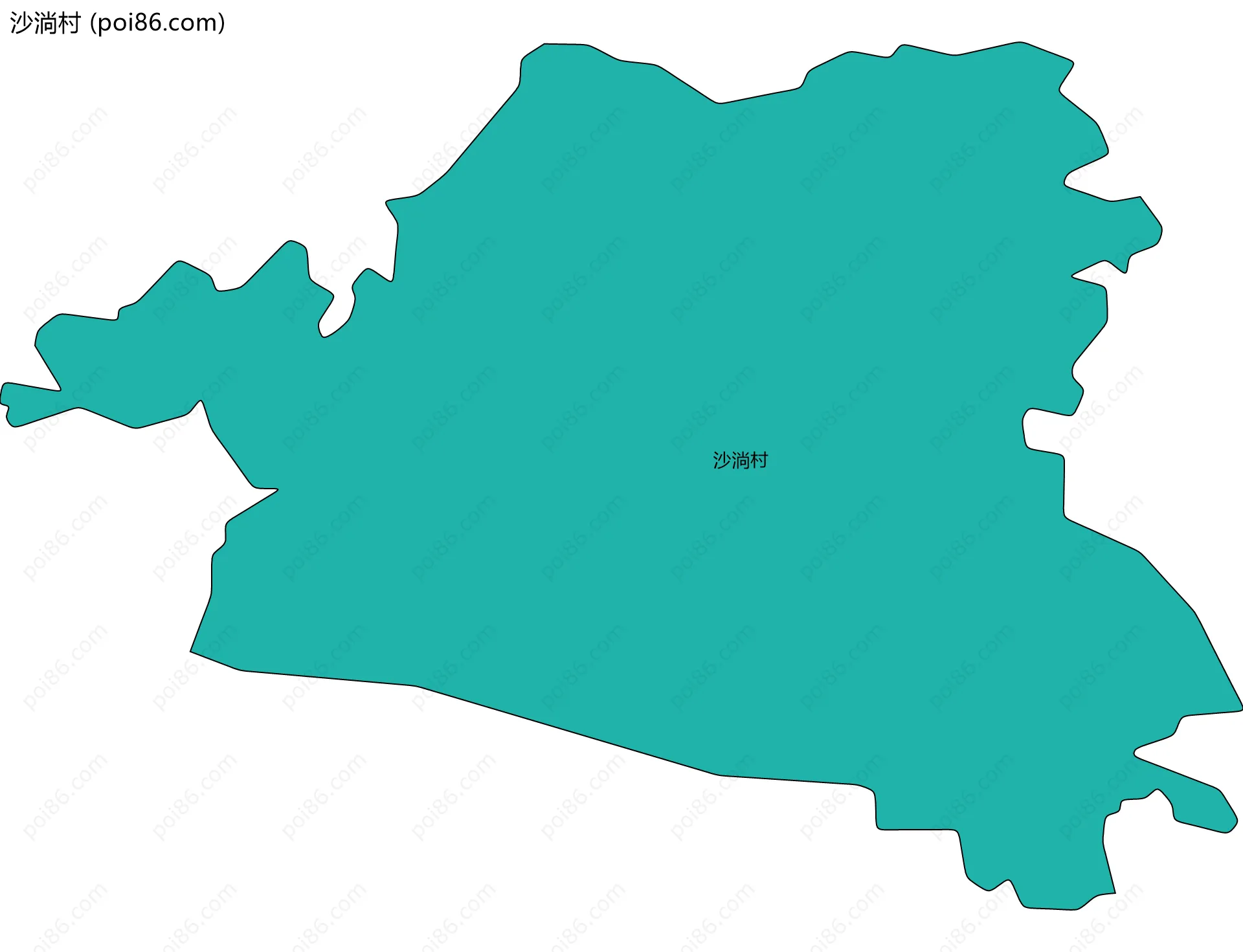沙淌村边界地图