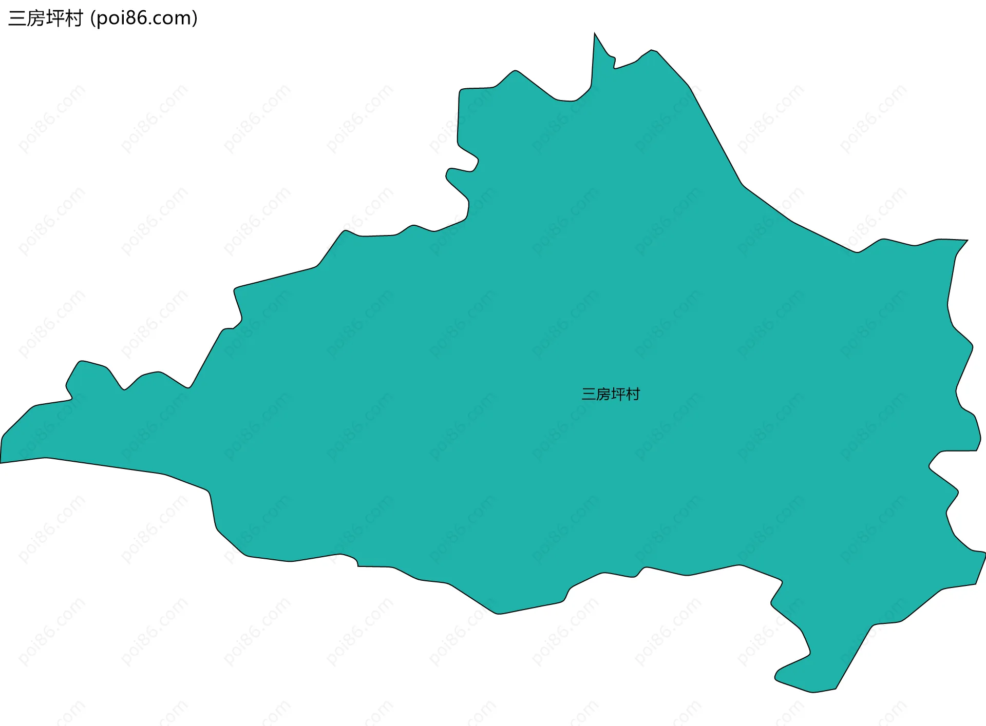 三房坪村边界地图
