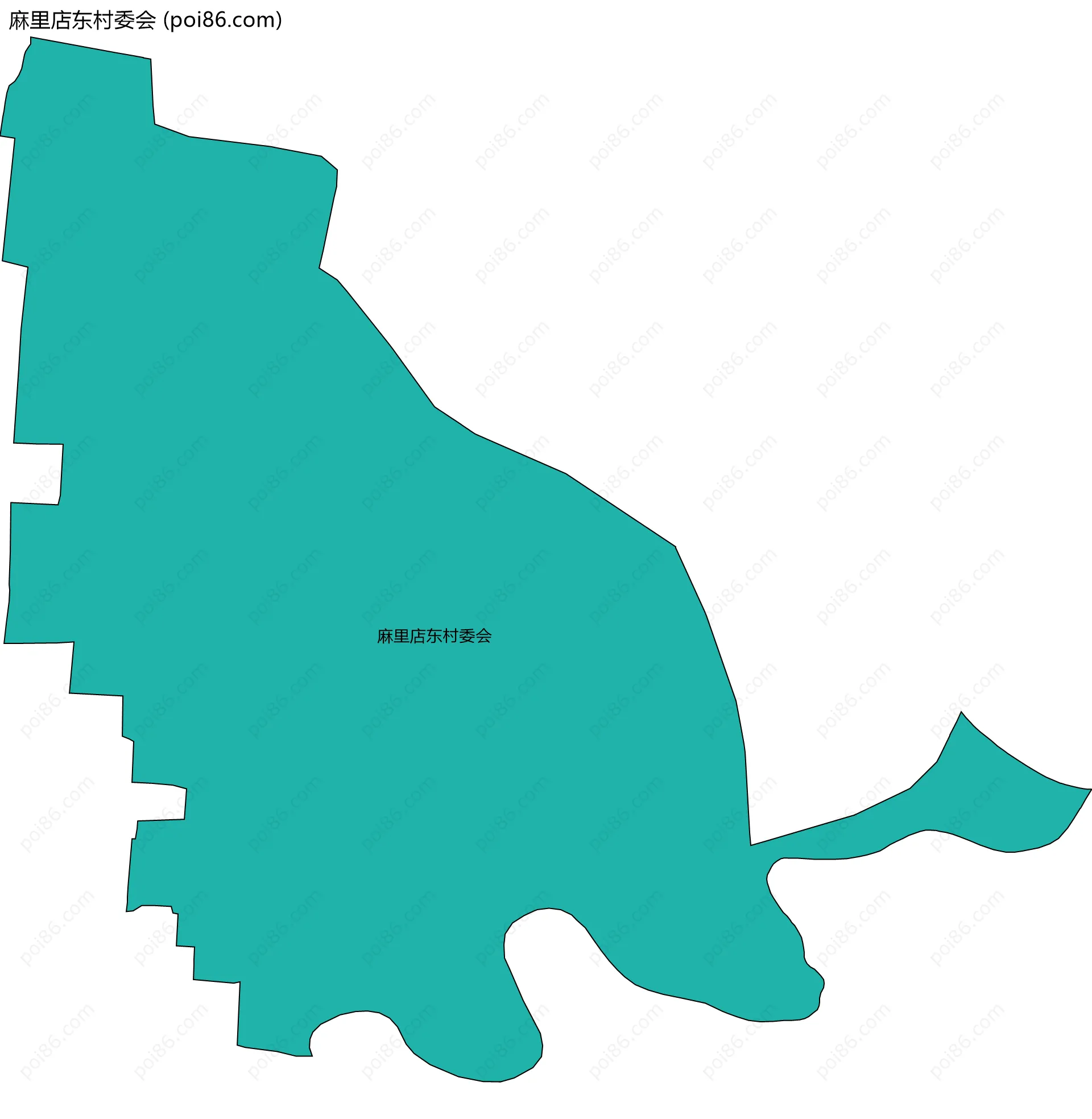 麻里店东村委会边界地图