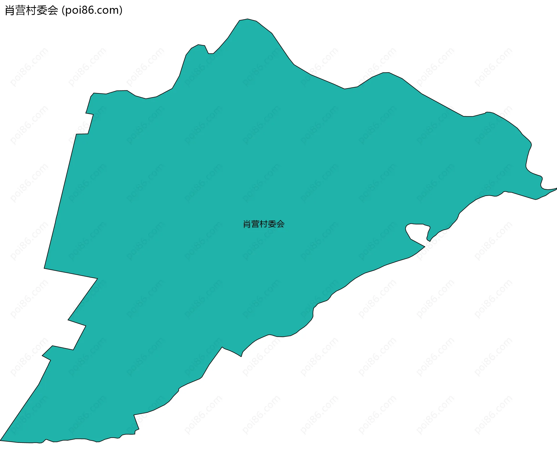 肖营村委会边界地图