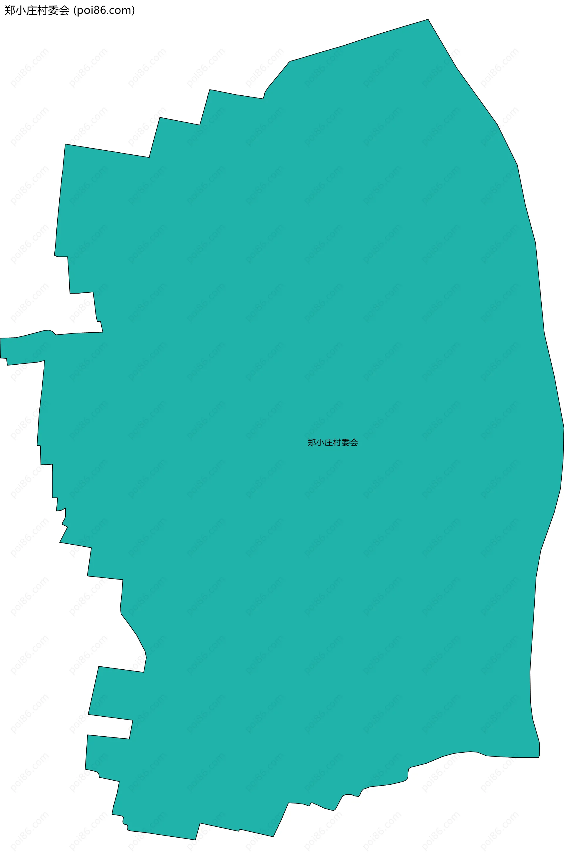 郑小庄村委会边界地图