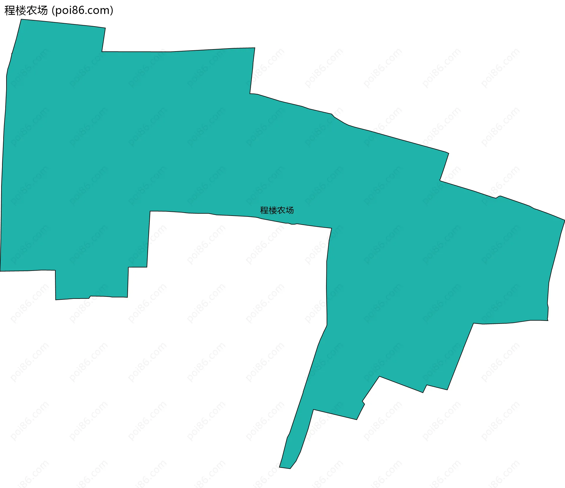 程楼农场边界地图