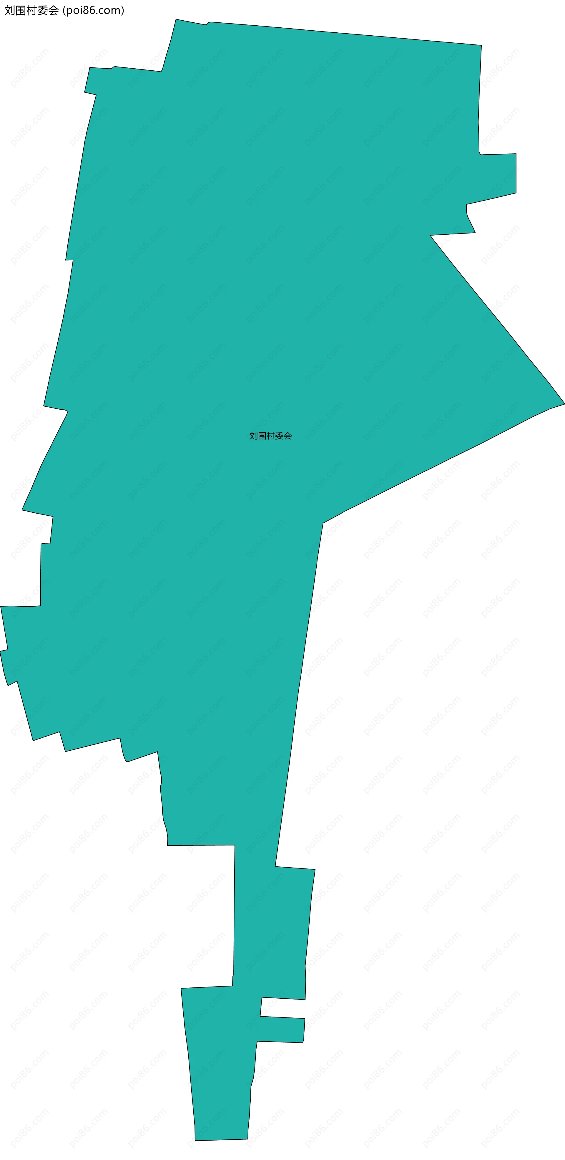 刘围村委会边界地图