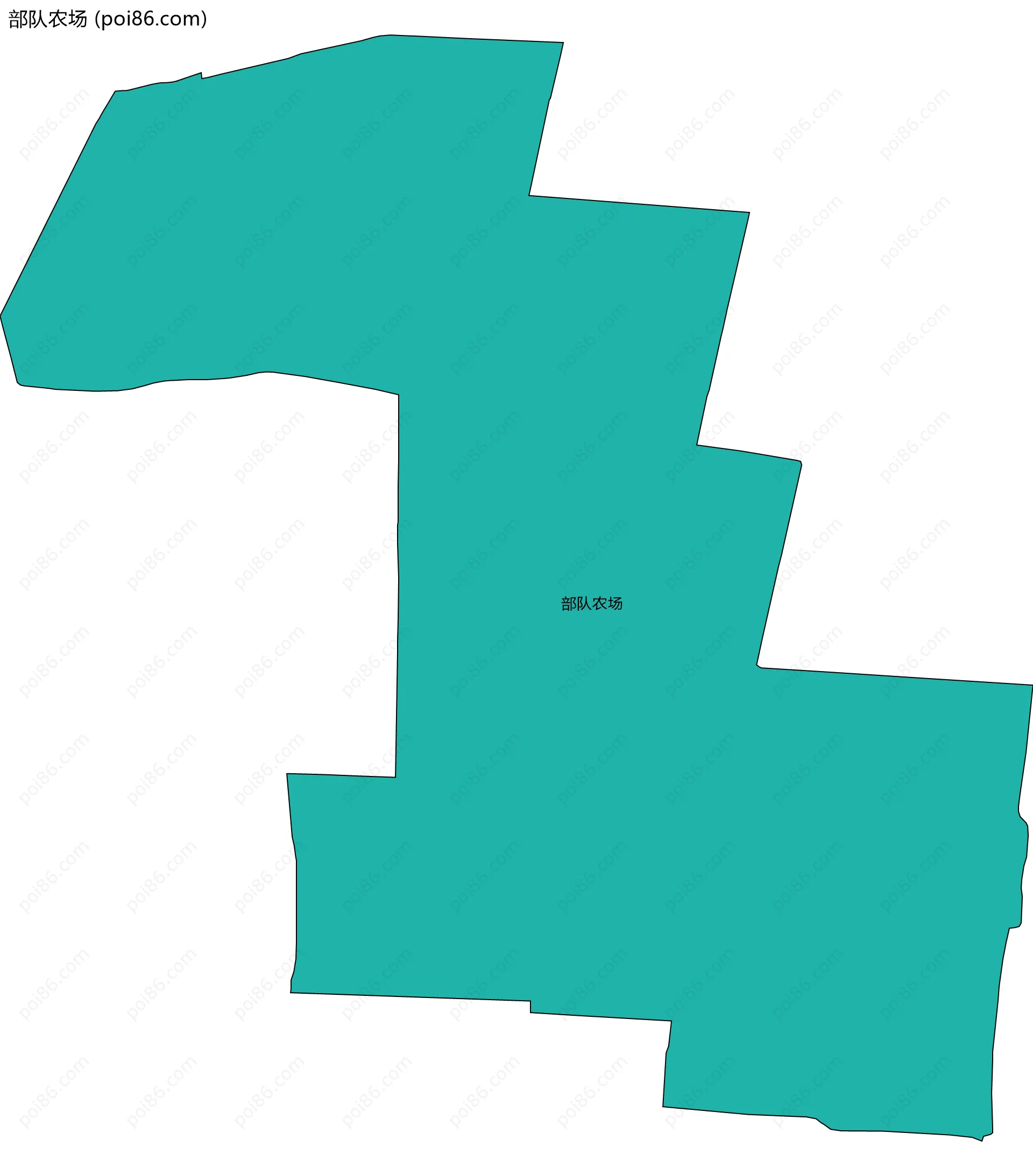 部队农场边界地图