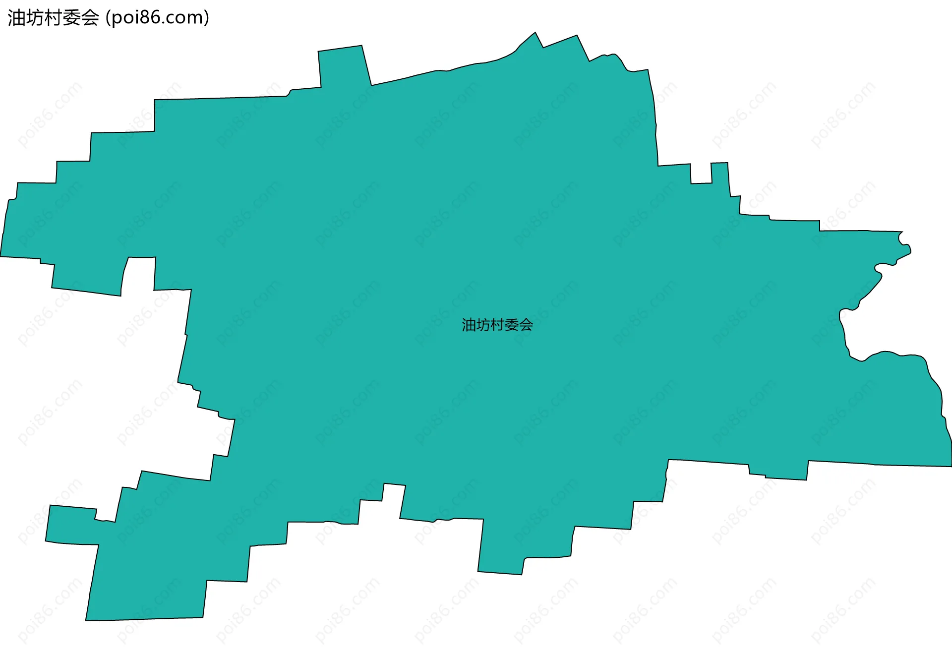 油坊村委会边界地图