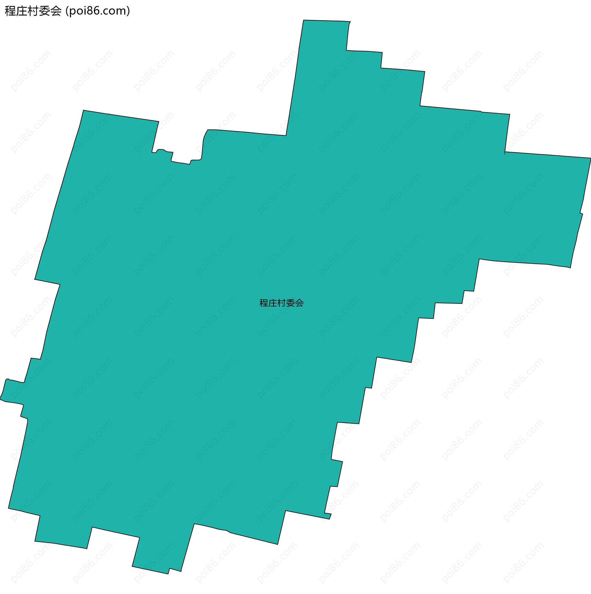 程庄村委会边界地图