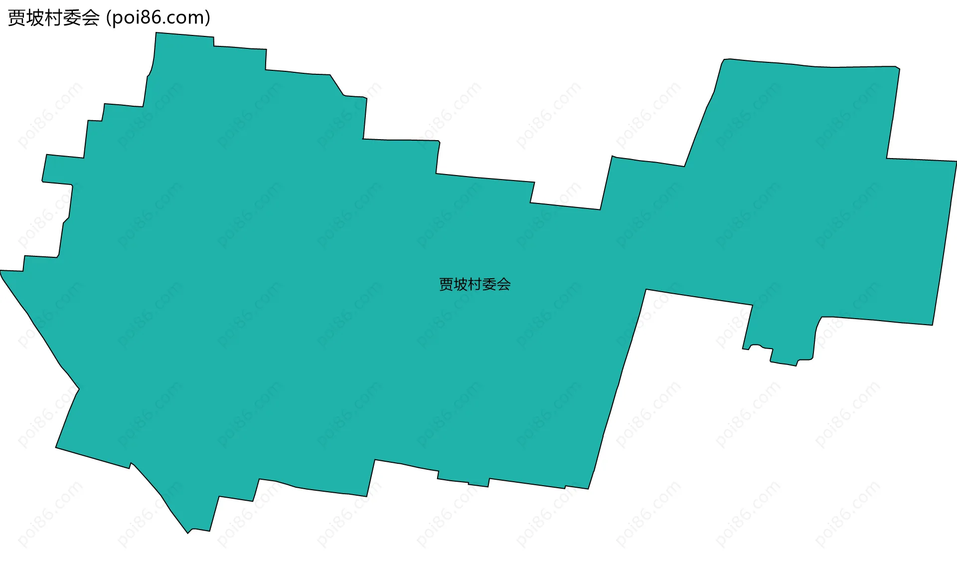 贾坡村委会边界地图