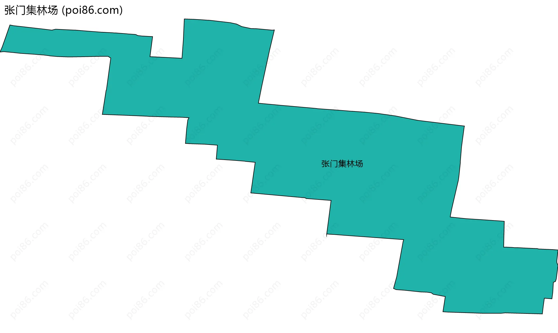 张门集林场边界地图