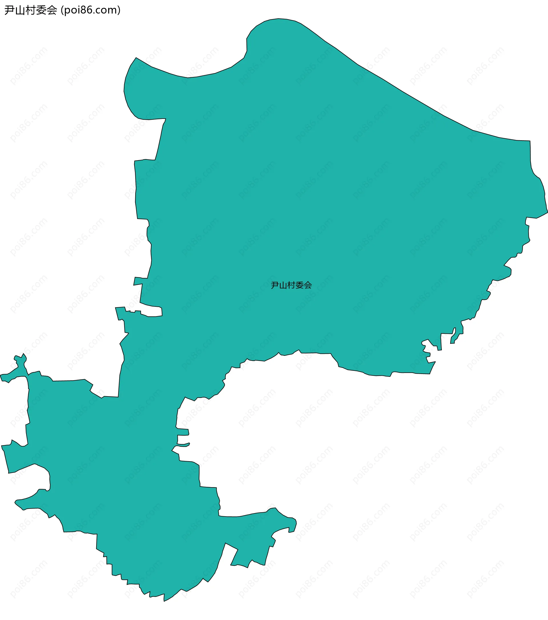 尹山村委会边界地图