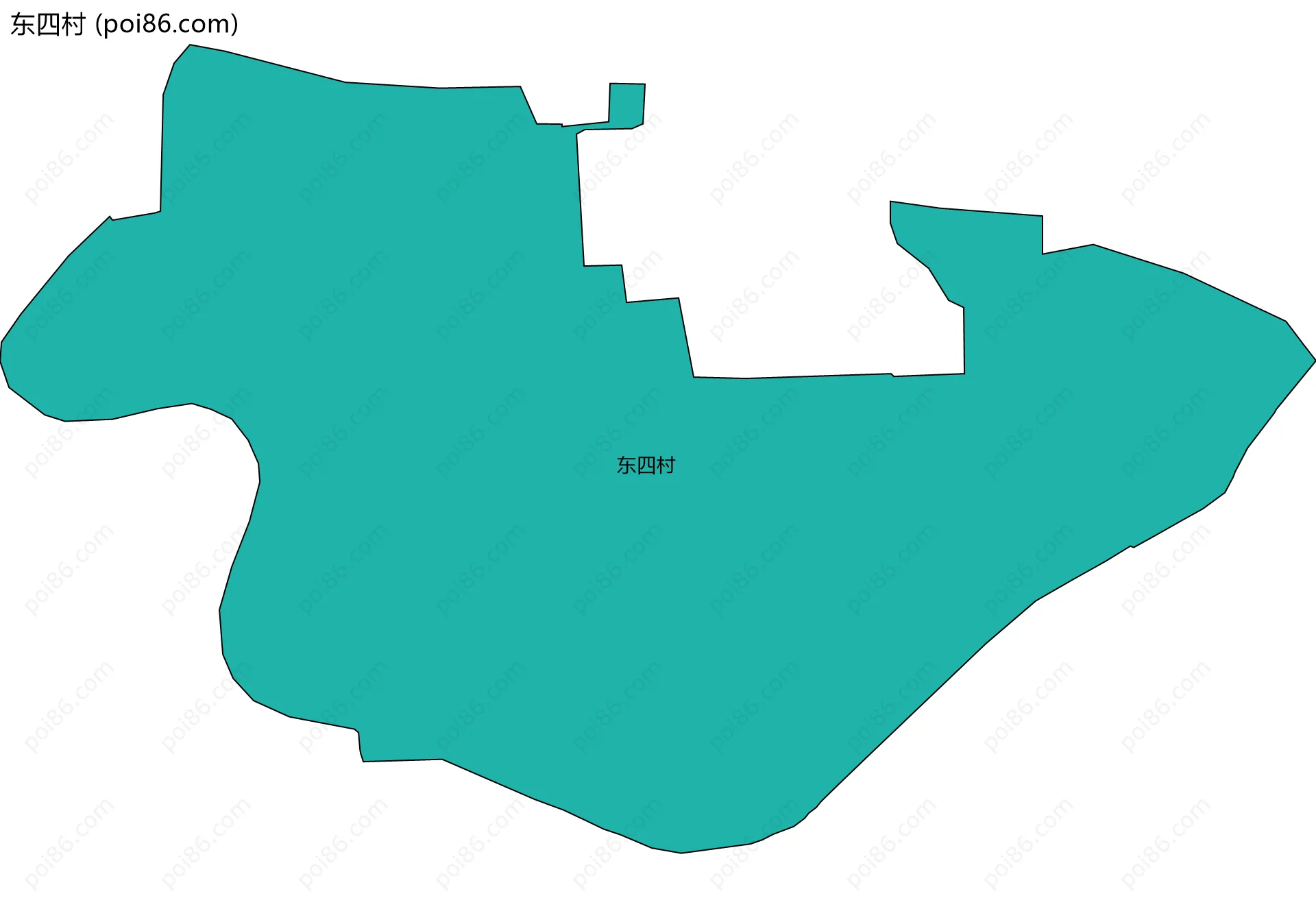 东四村边界地图