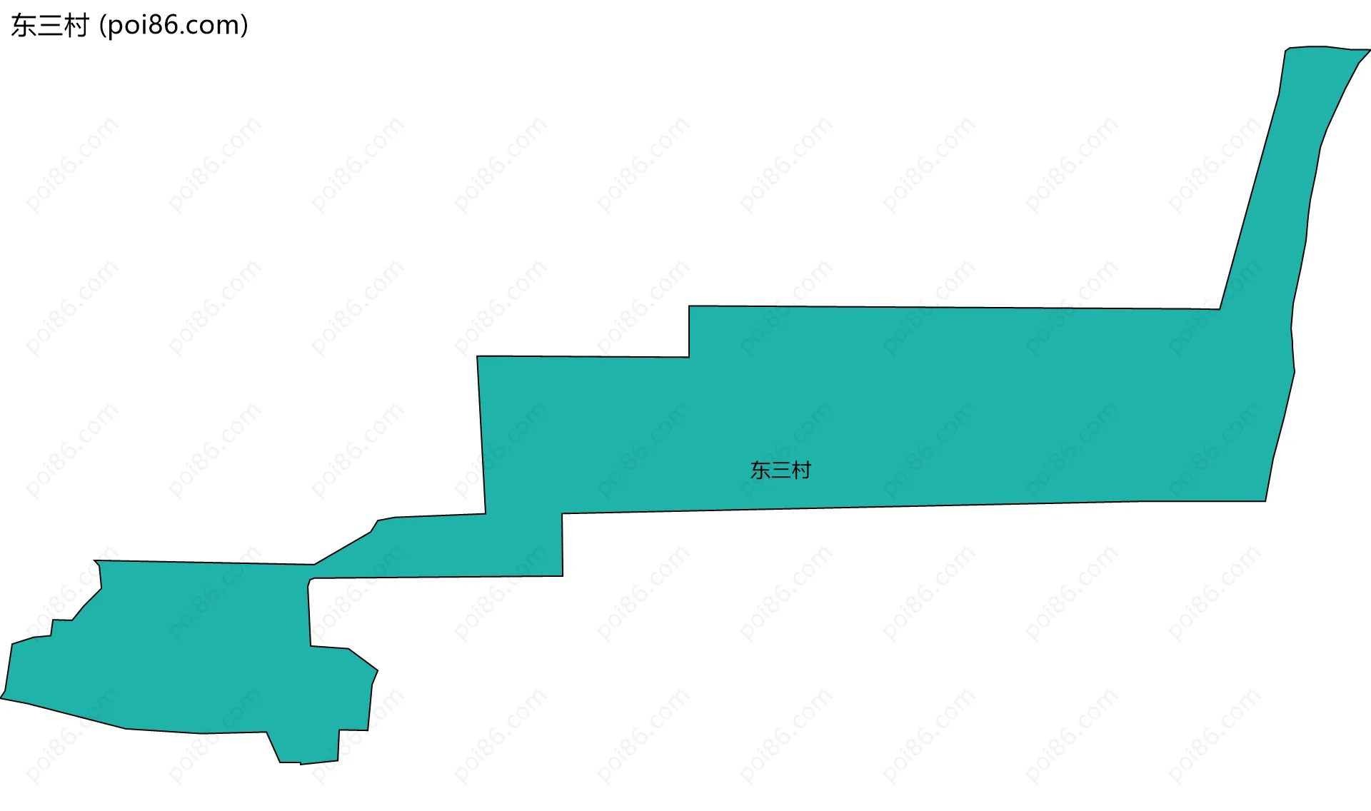 东三村边界地图