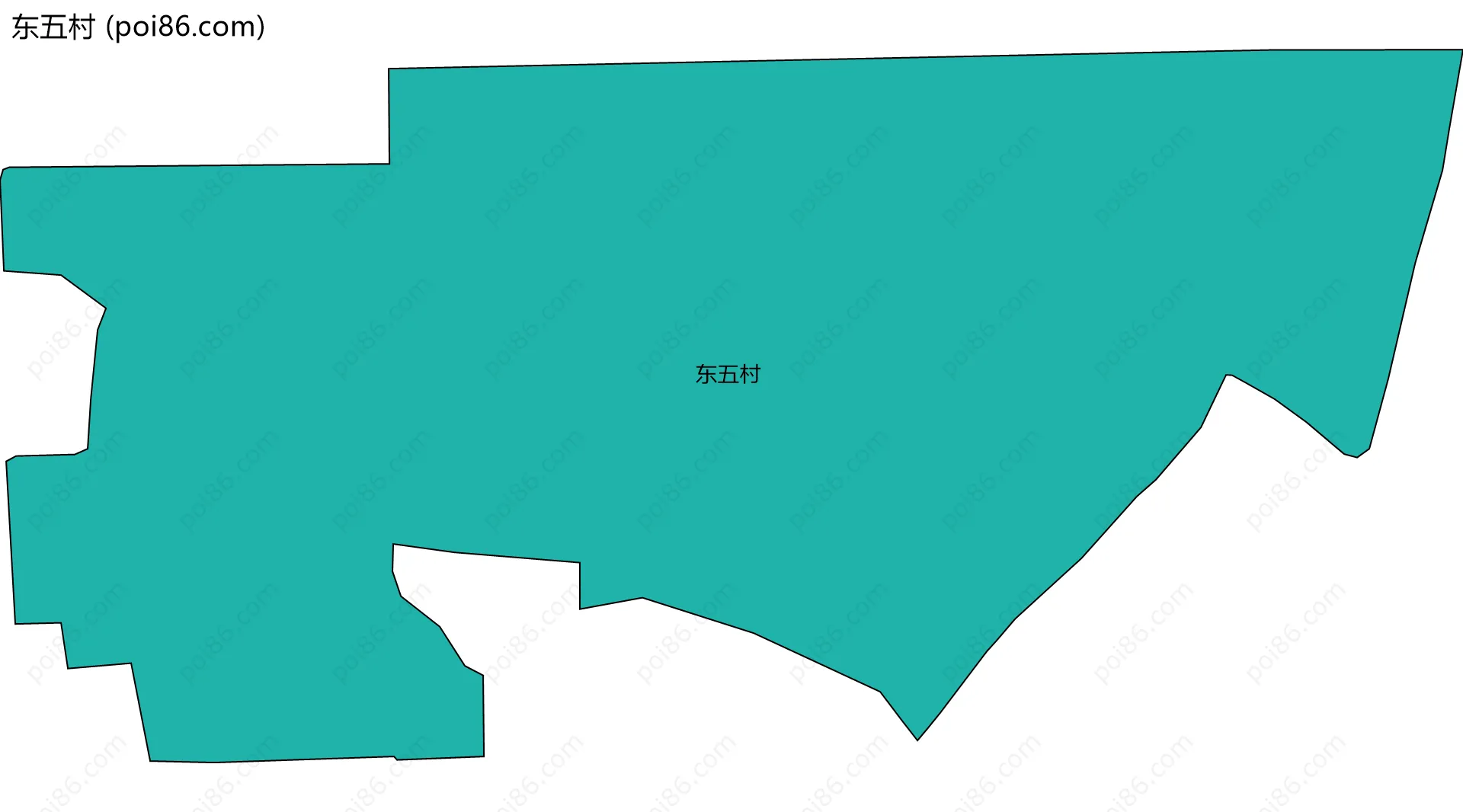 东五村边界地图