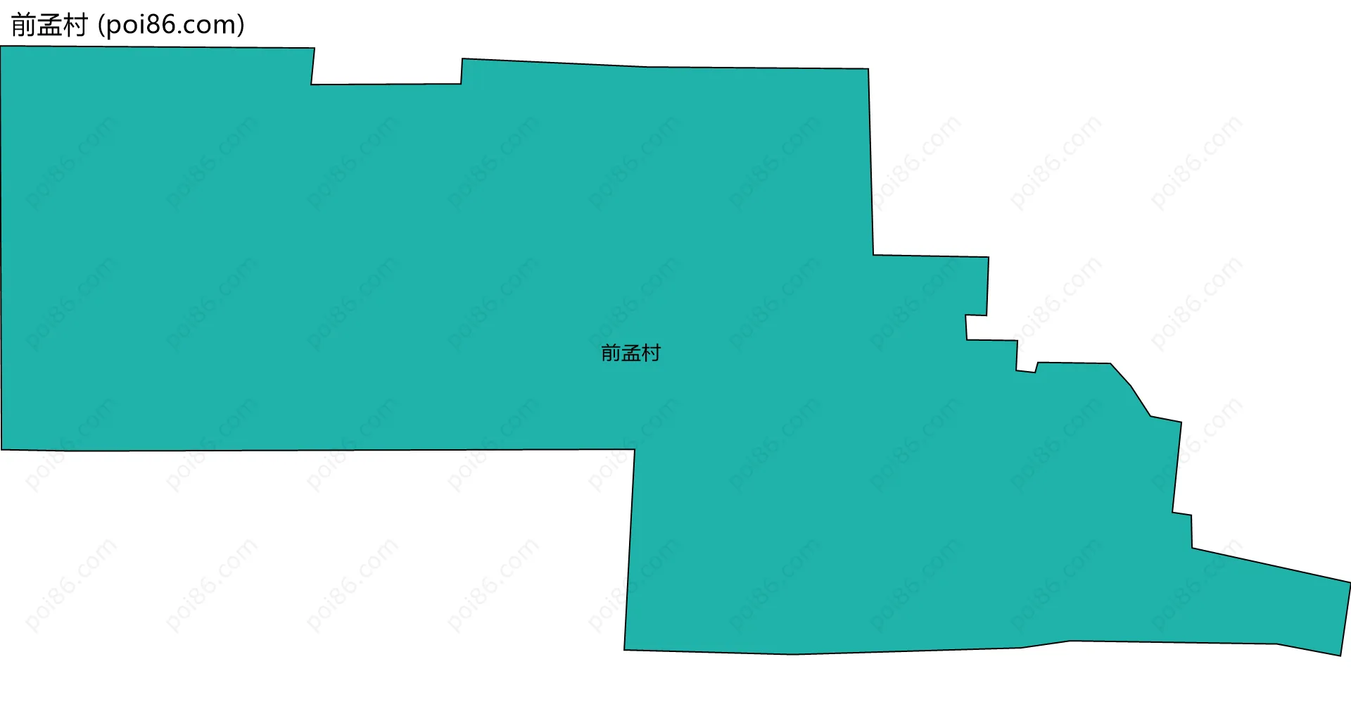 前孟村边界地图