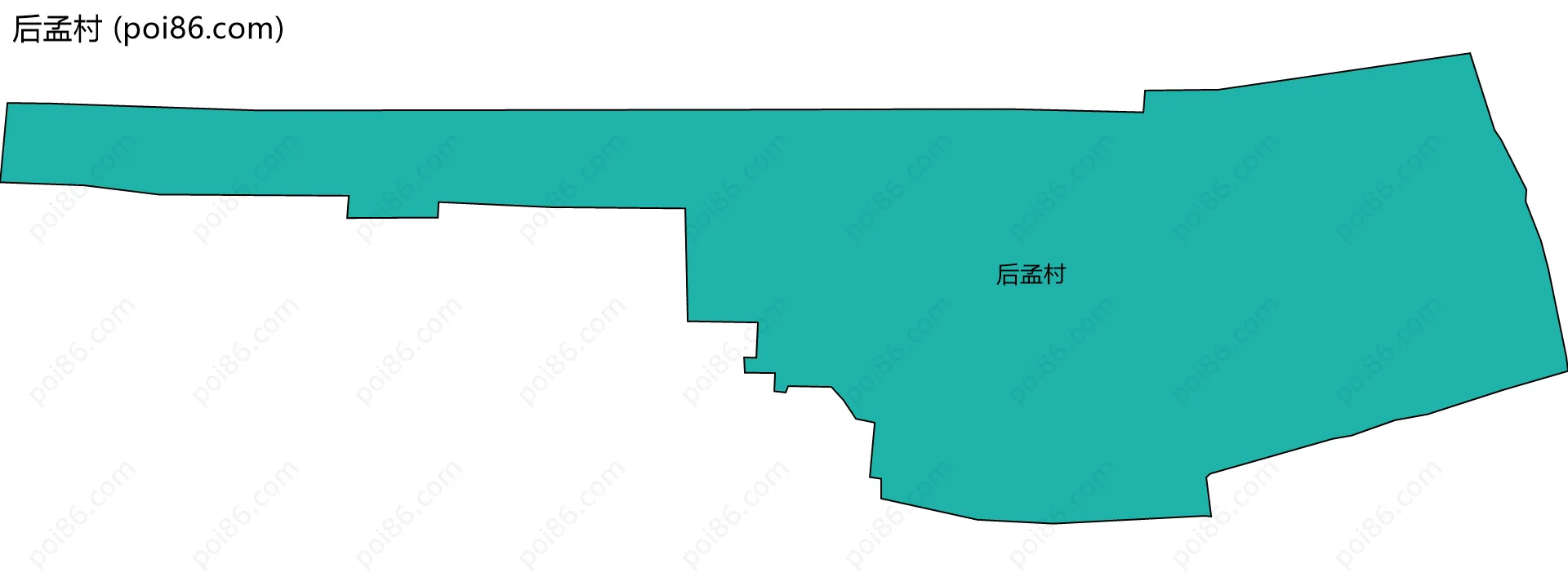 后孟村边界地图