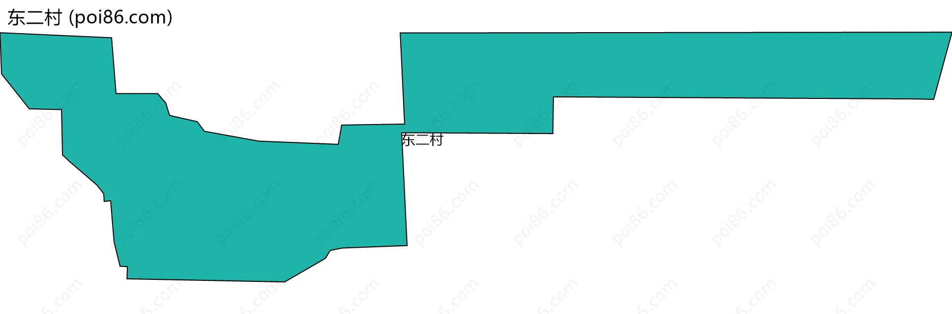 东二村边界地图