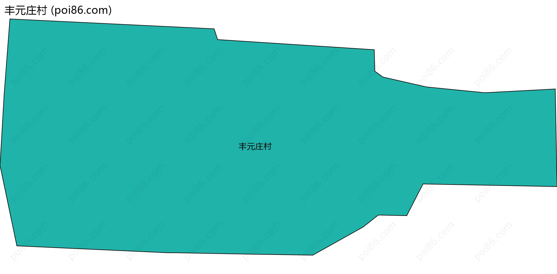 丰元庄村边界地图