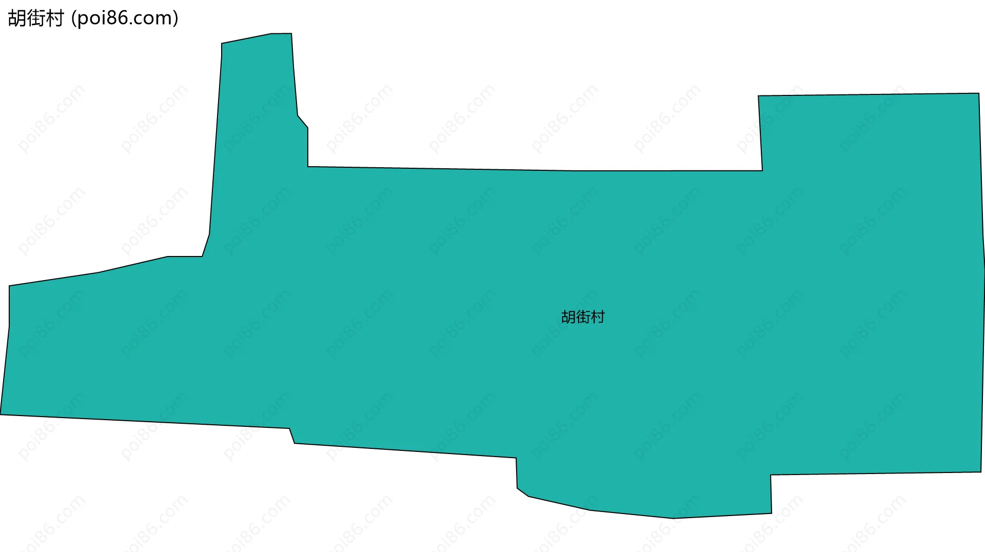 胡街村边界地图