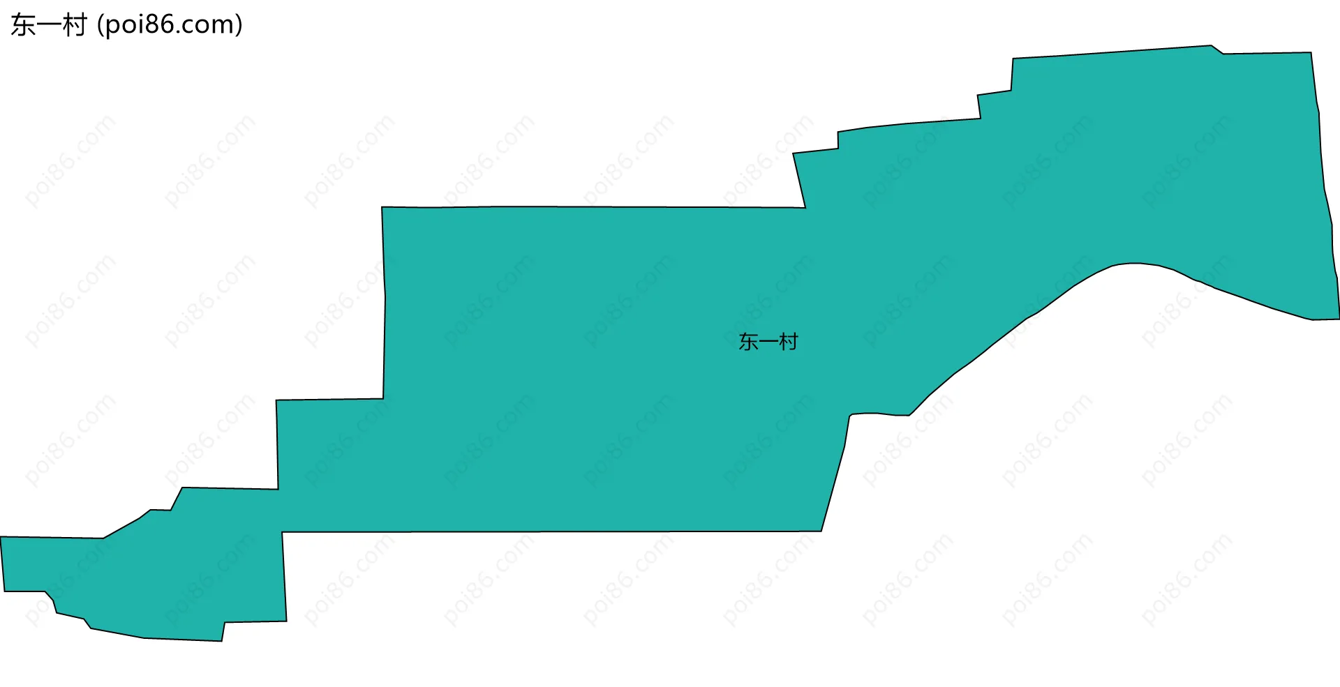 东一村边界地图