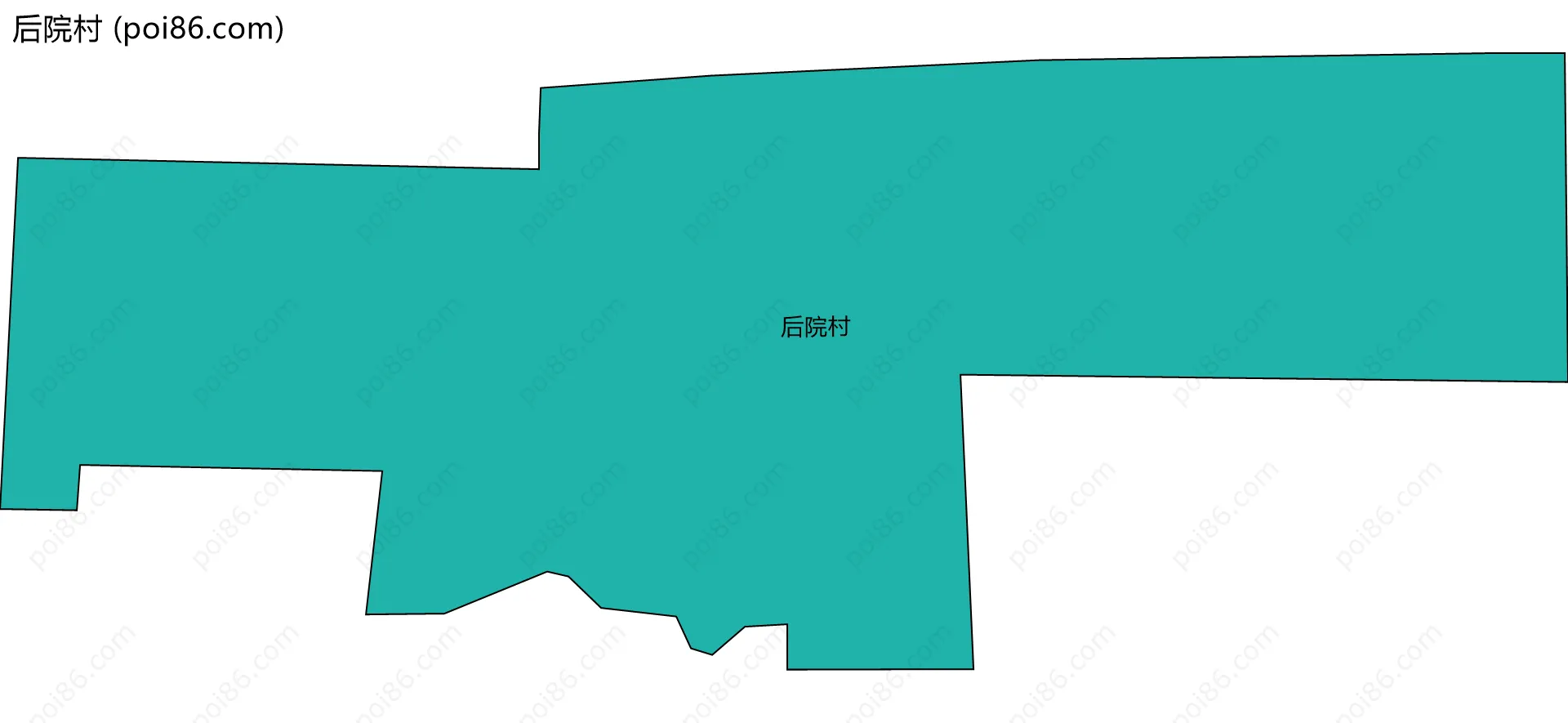 后院村边界地图