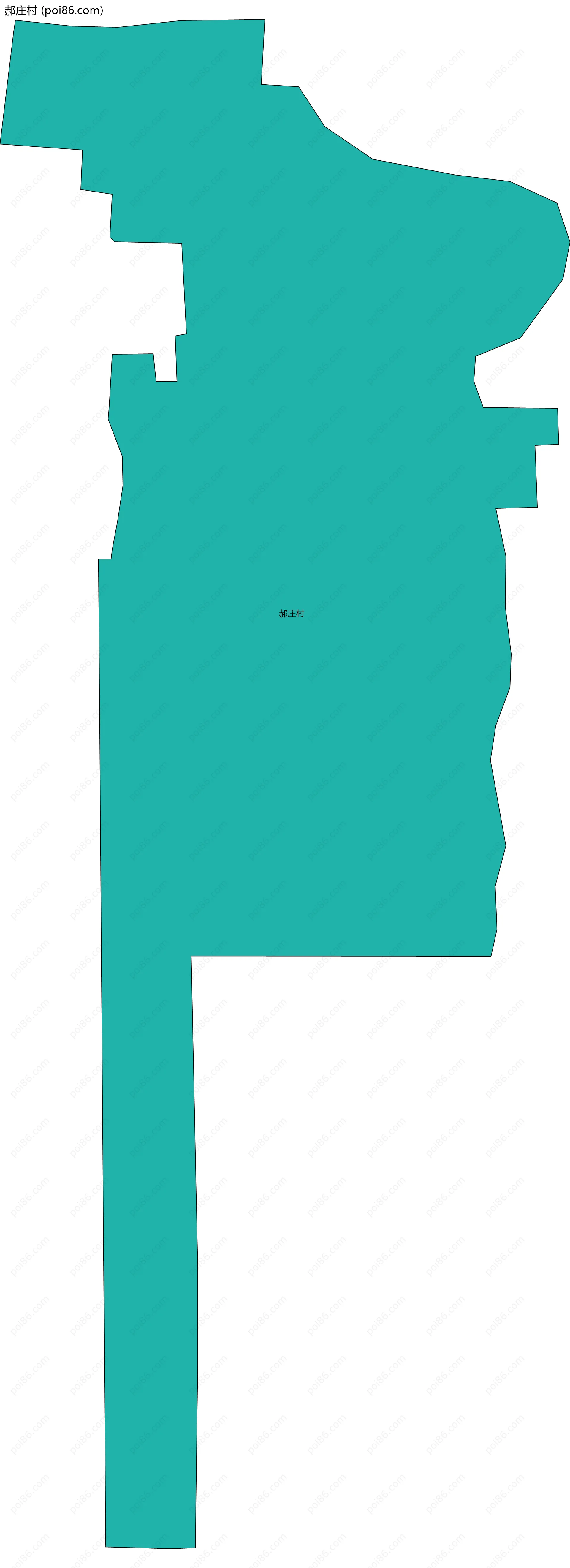 郝庄村边界地图