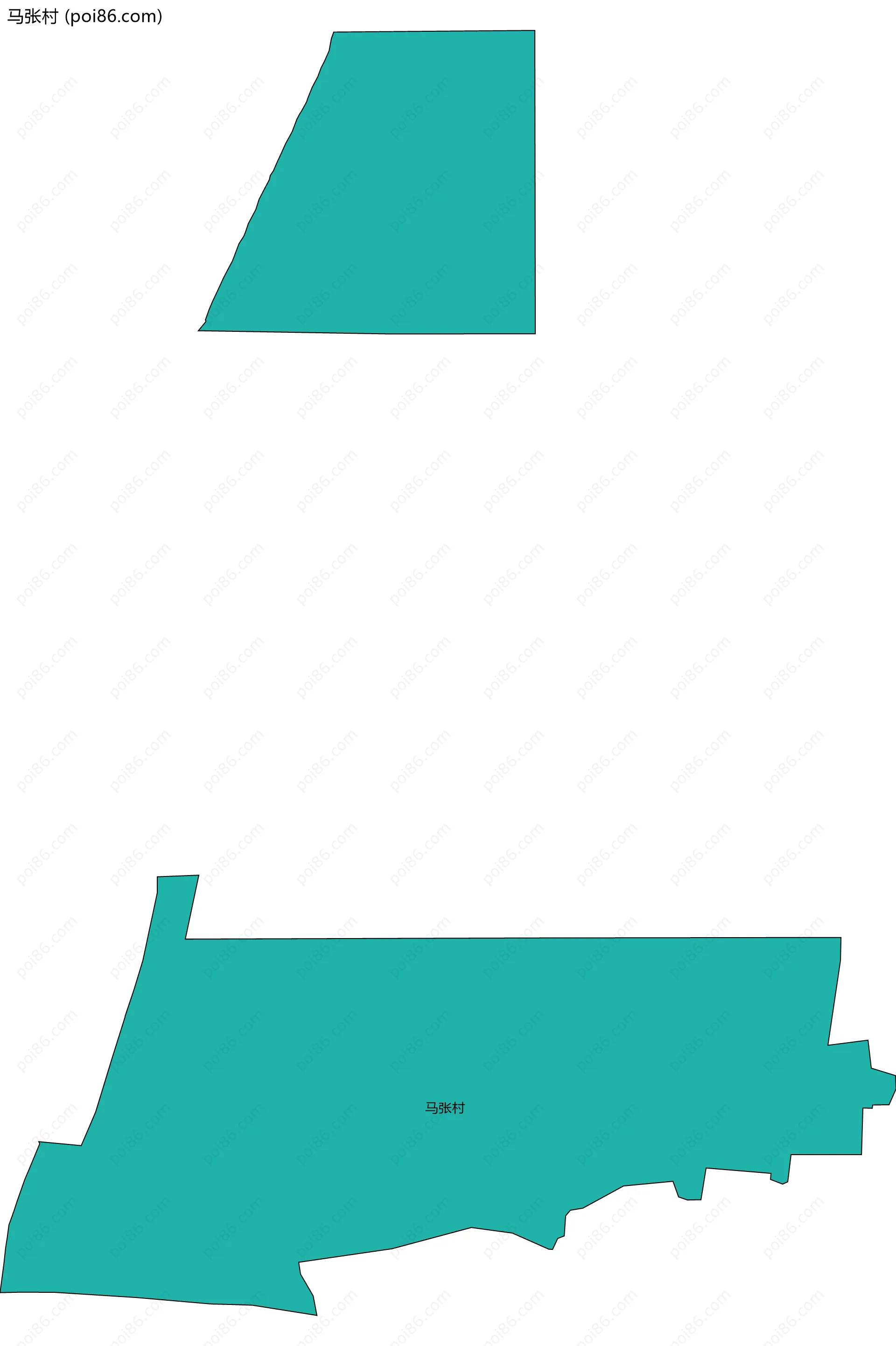 马张村边界地图