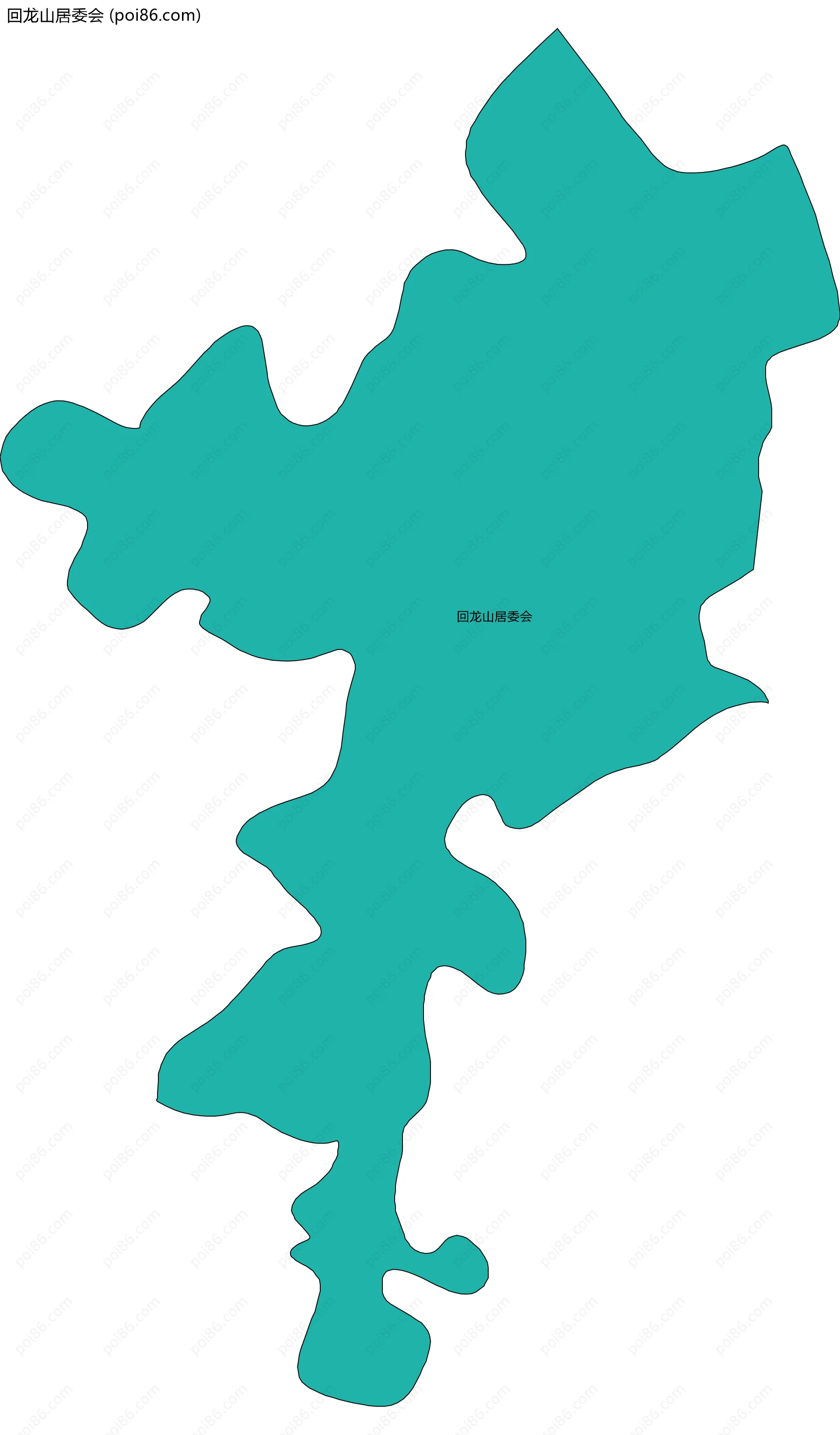 回龙山居委会边界地图