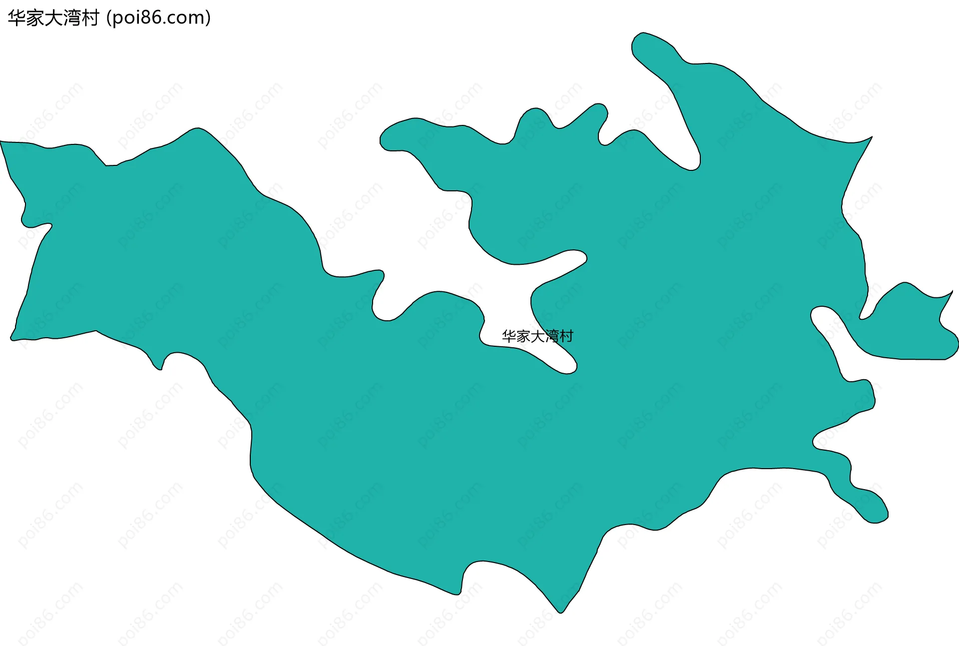 华家大湾村边界地图