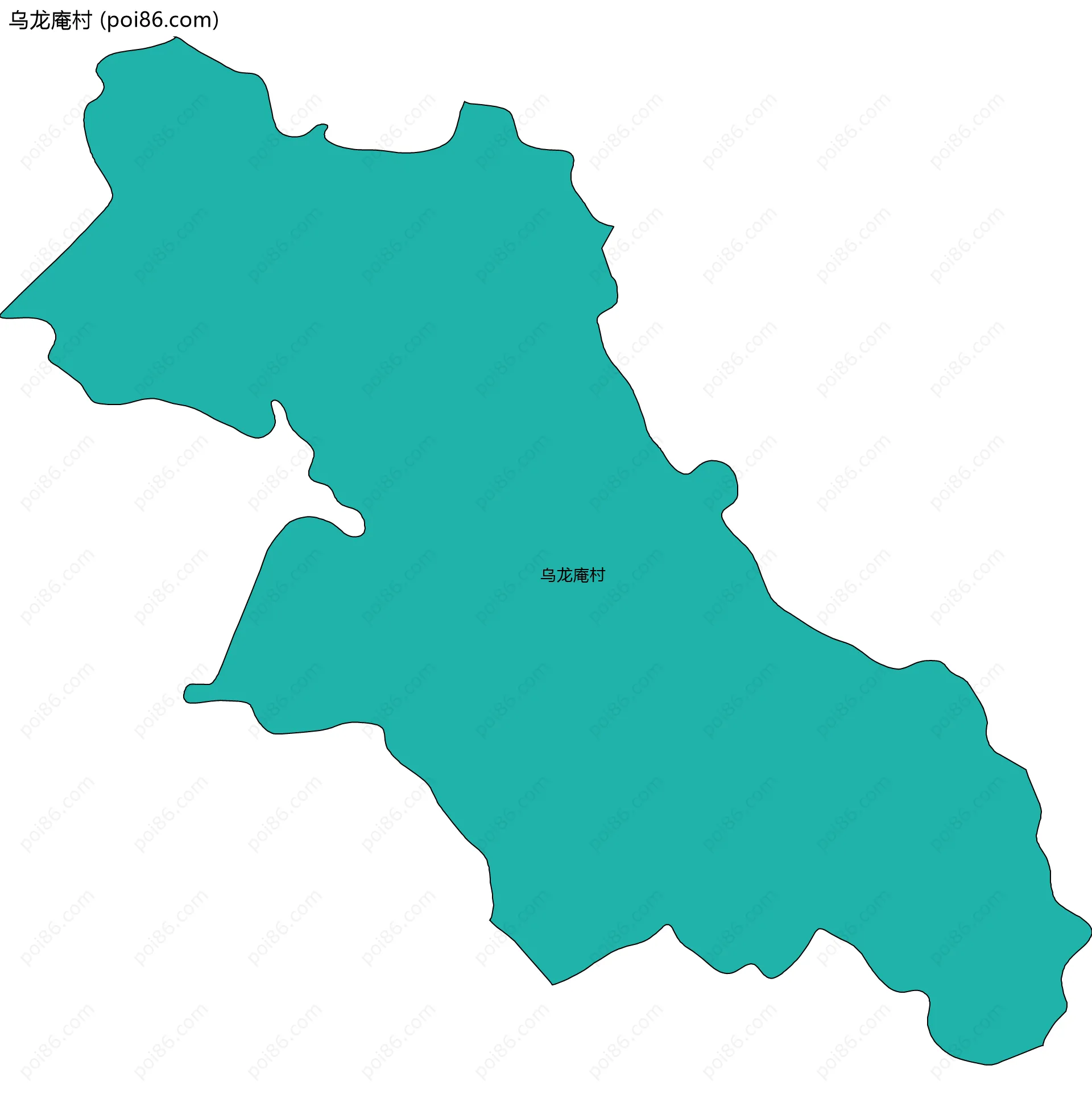 乌龙庵村边界地图