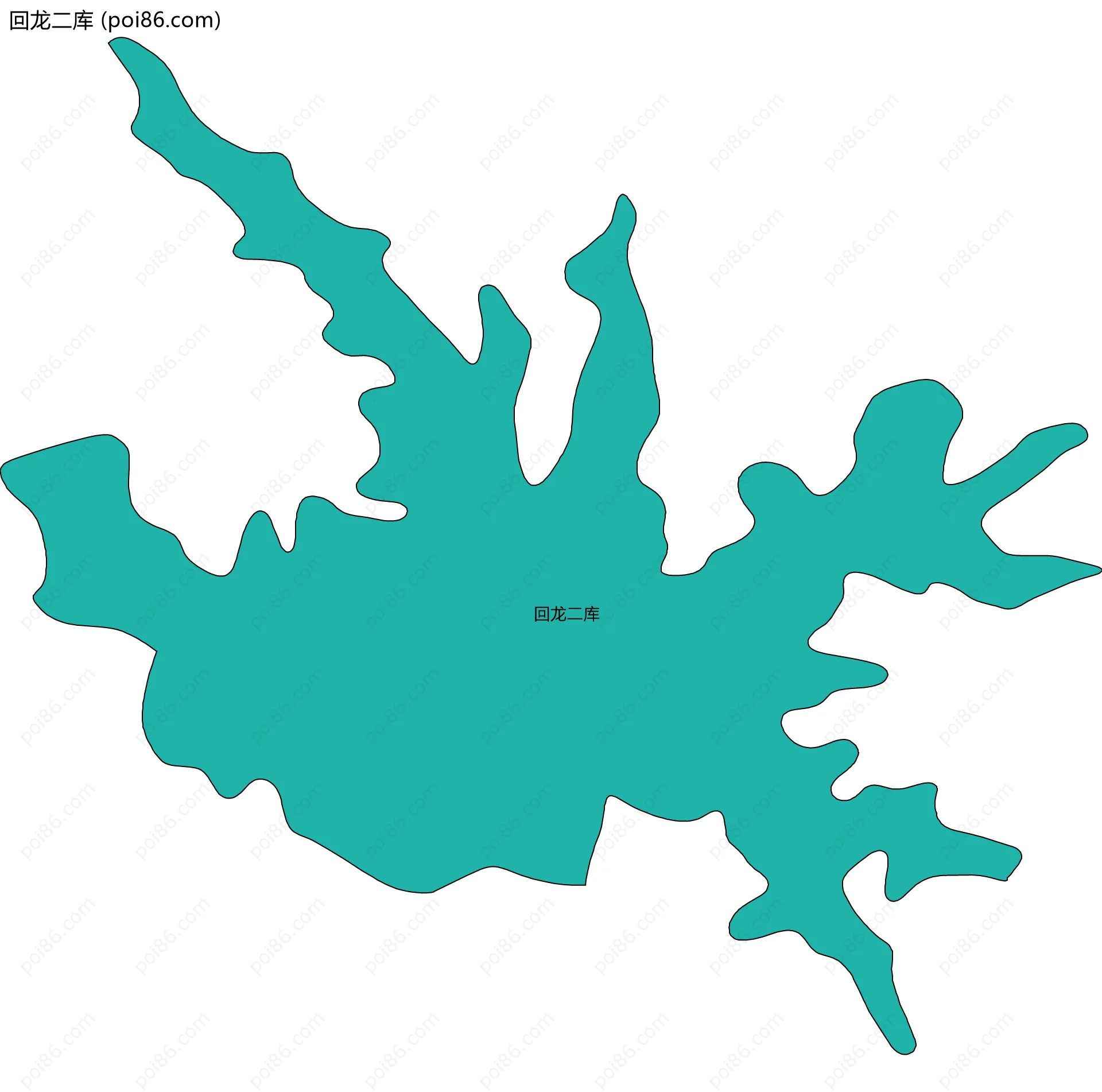 回龙二库边界地图