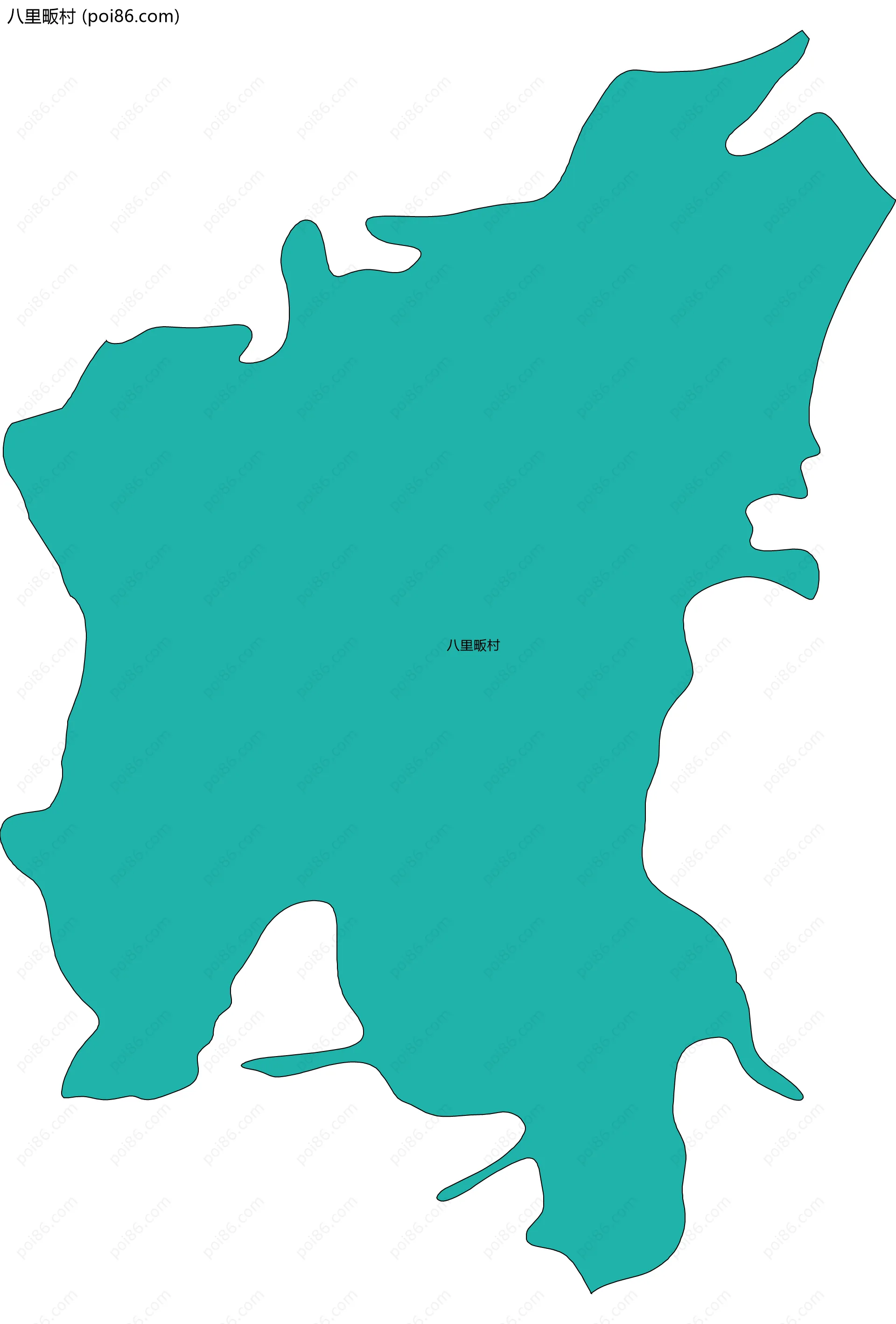 八里畈村边界地图