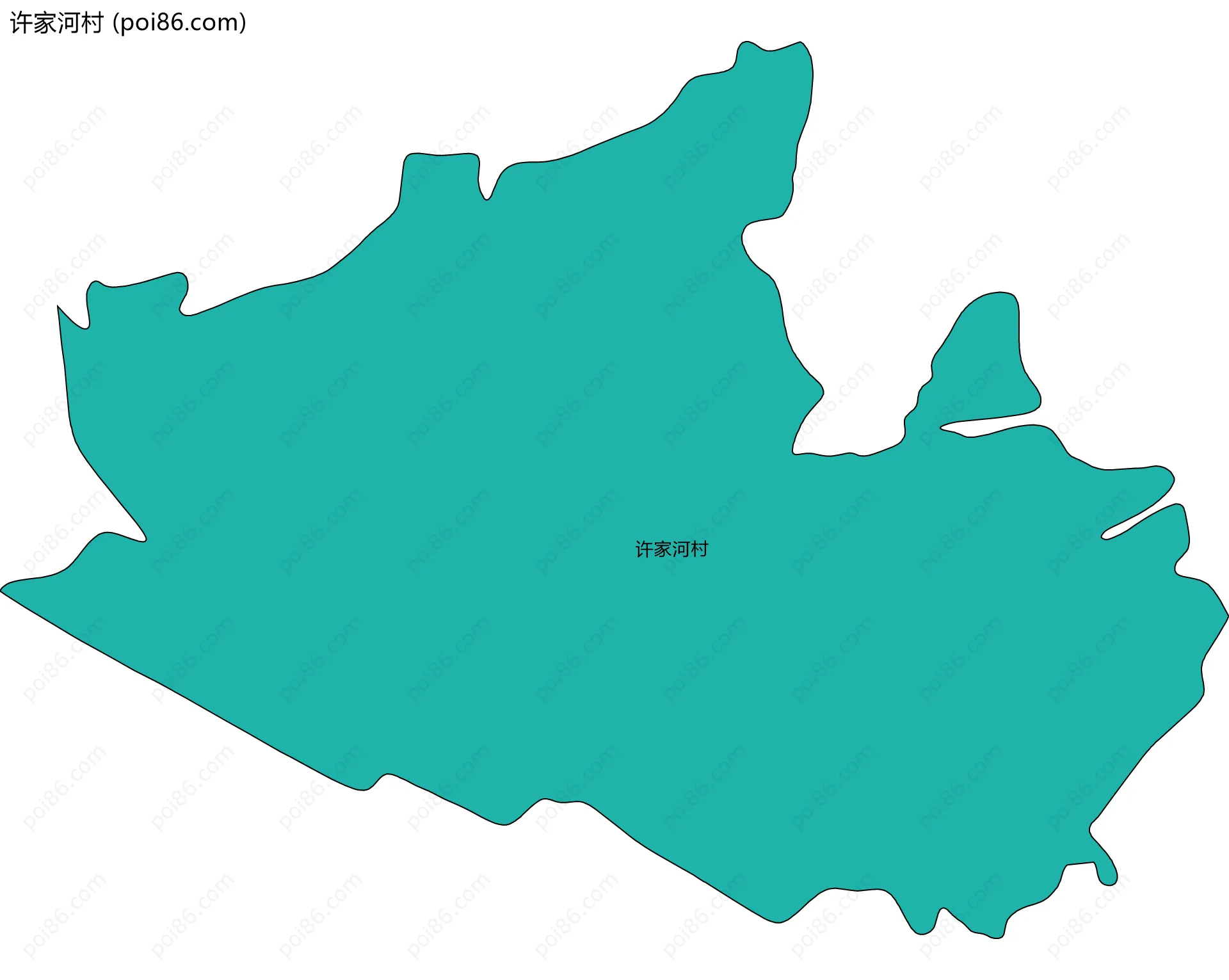 许家河村边界地图