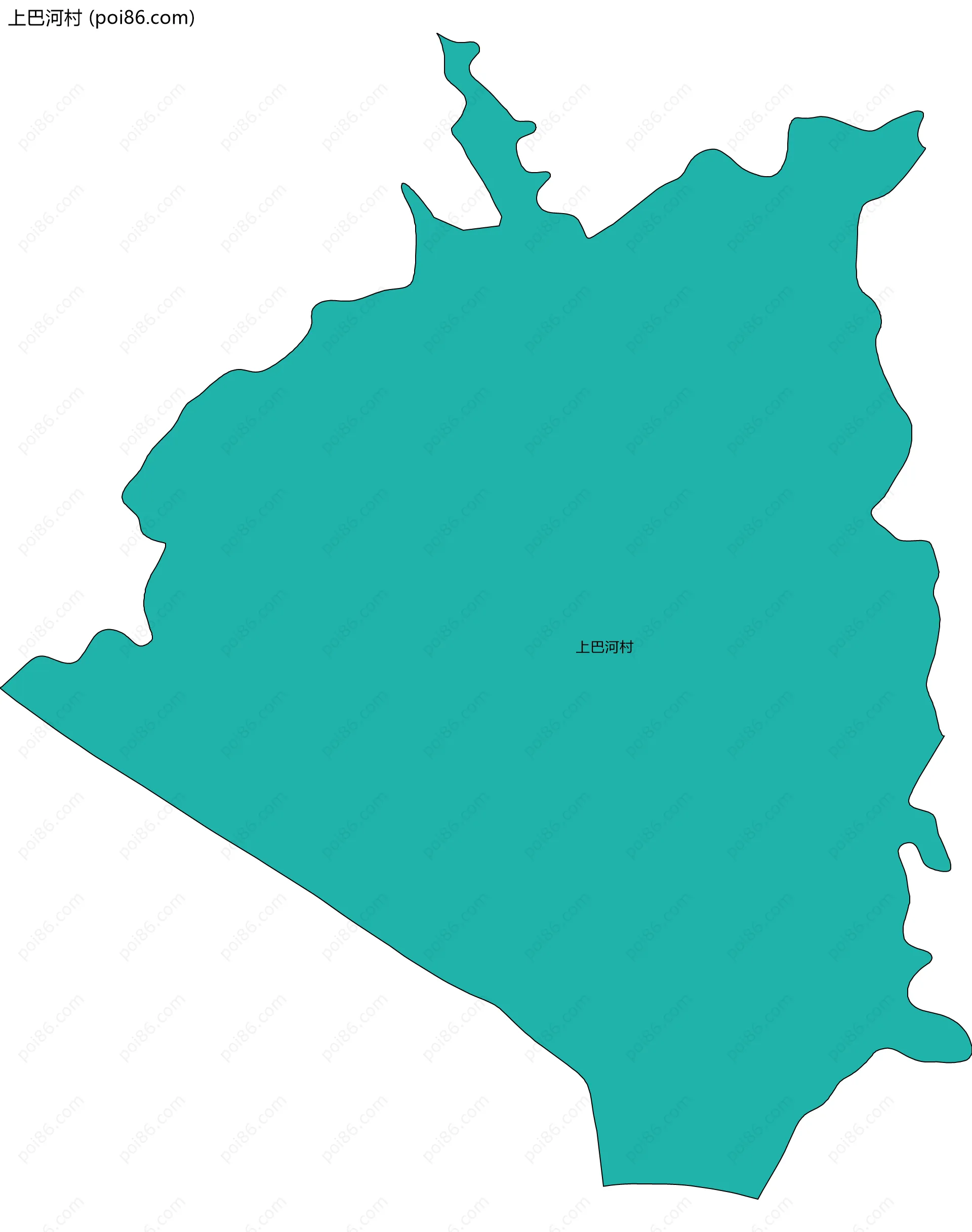 上巴河村边界地图