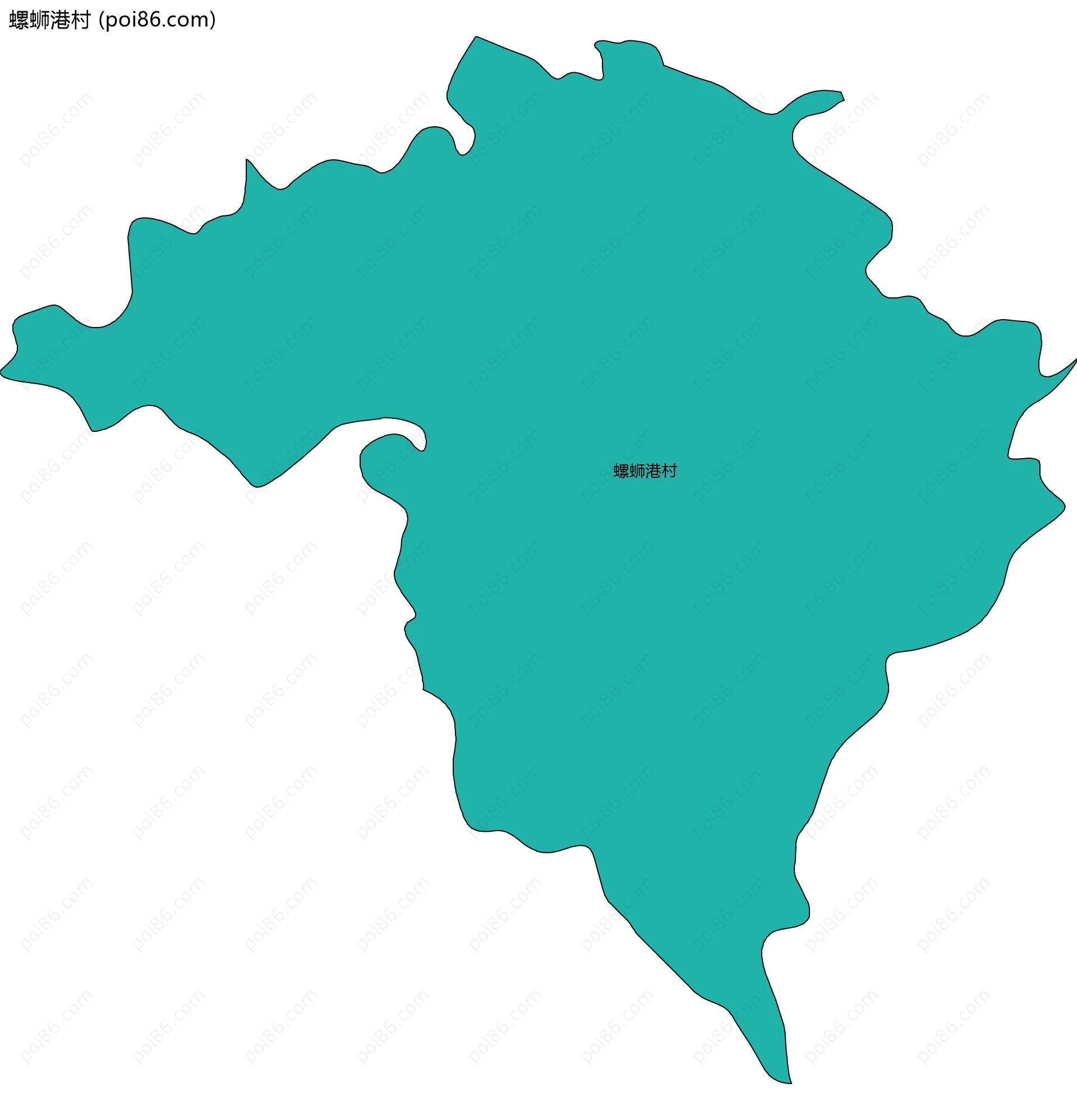 螺蛳港村边界地图