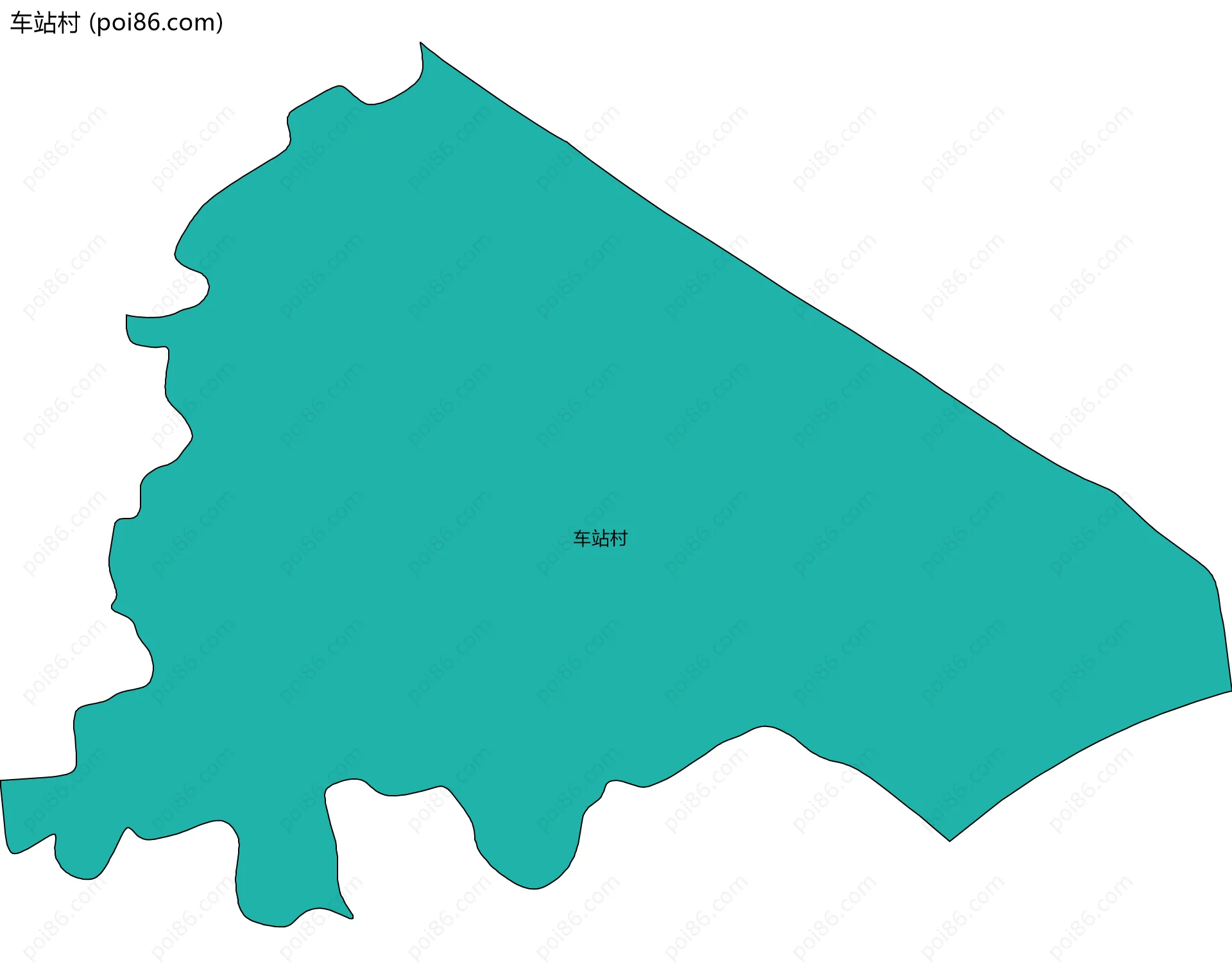 车站村边界地图