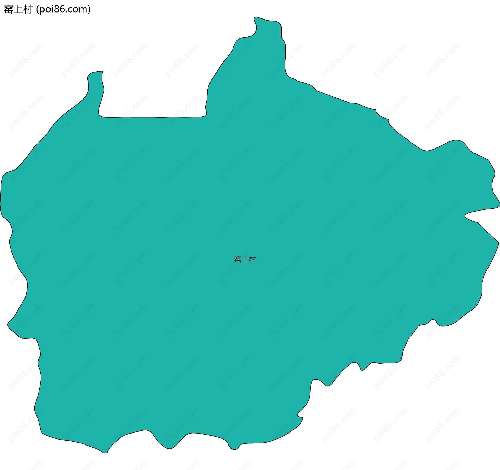 窑上村边界地图