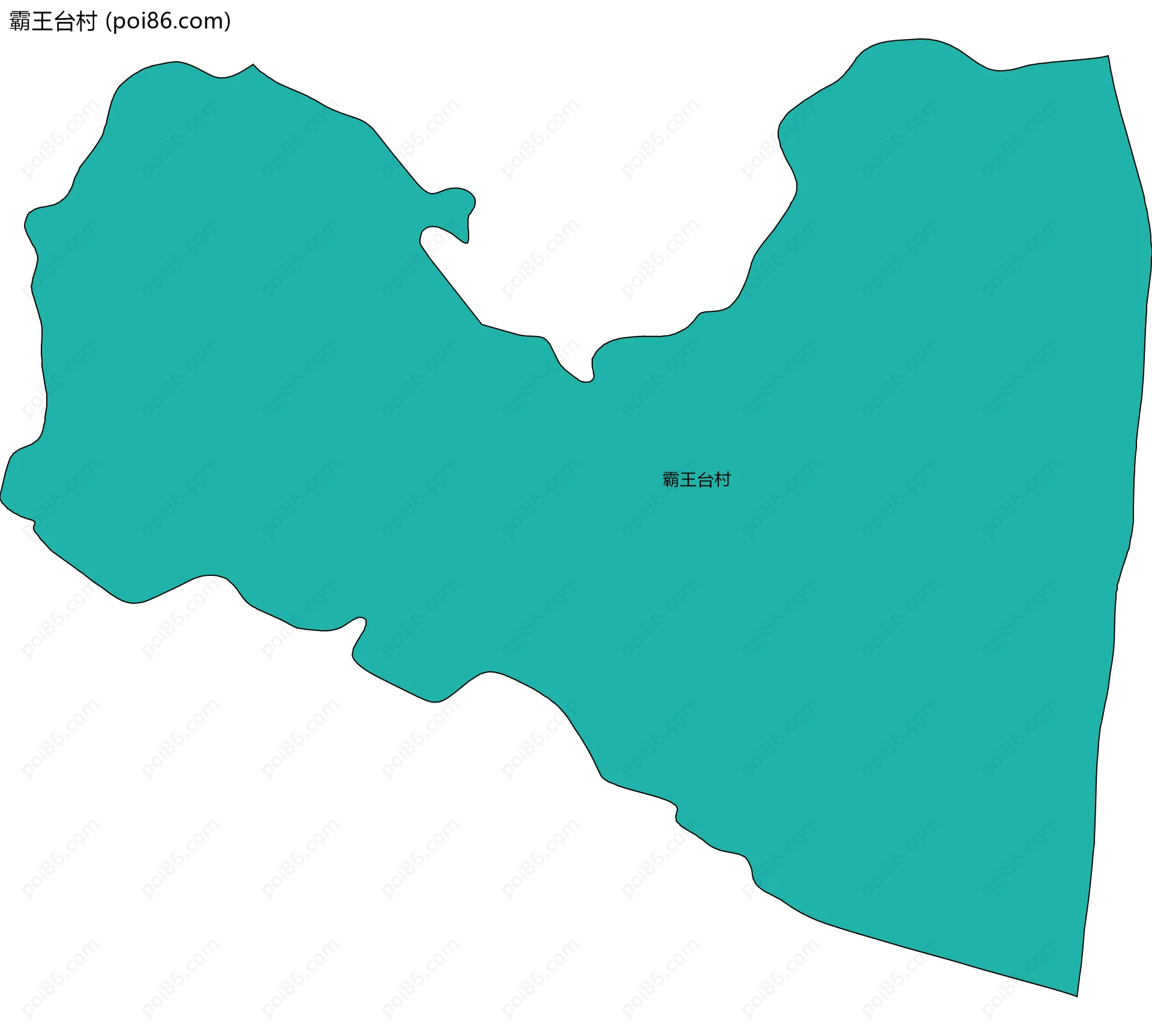 霸王台村边界地图