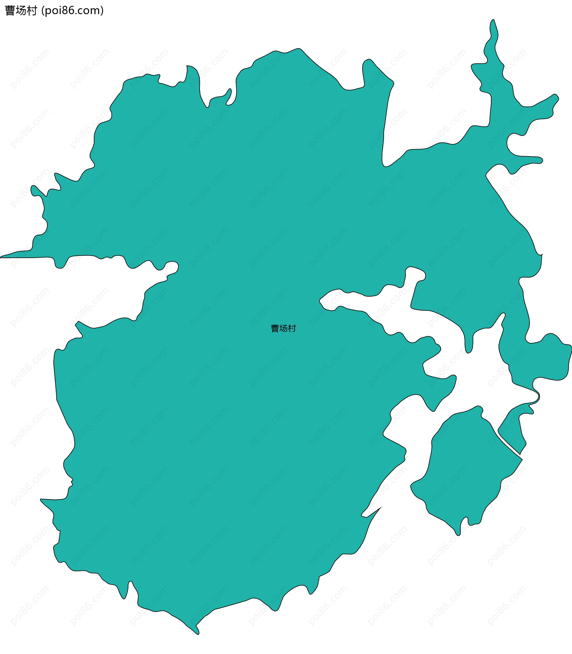 曹场村边界地图