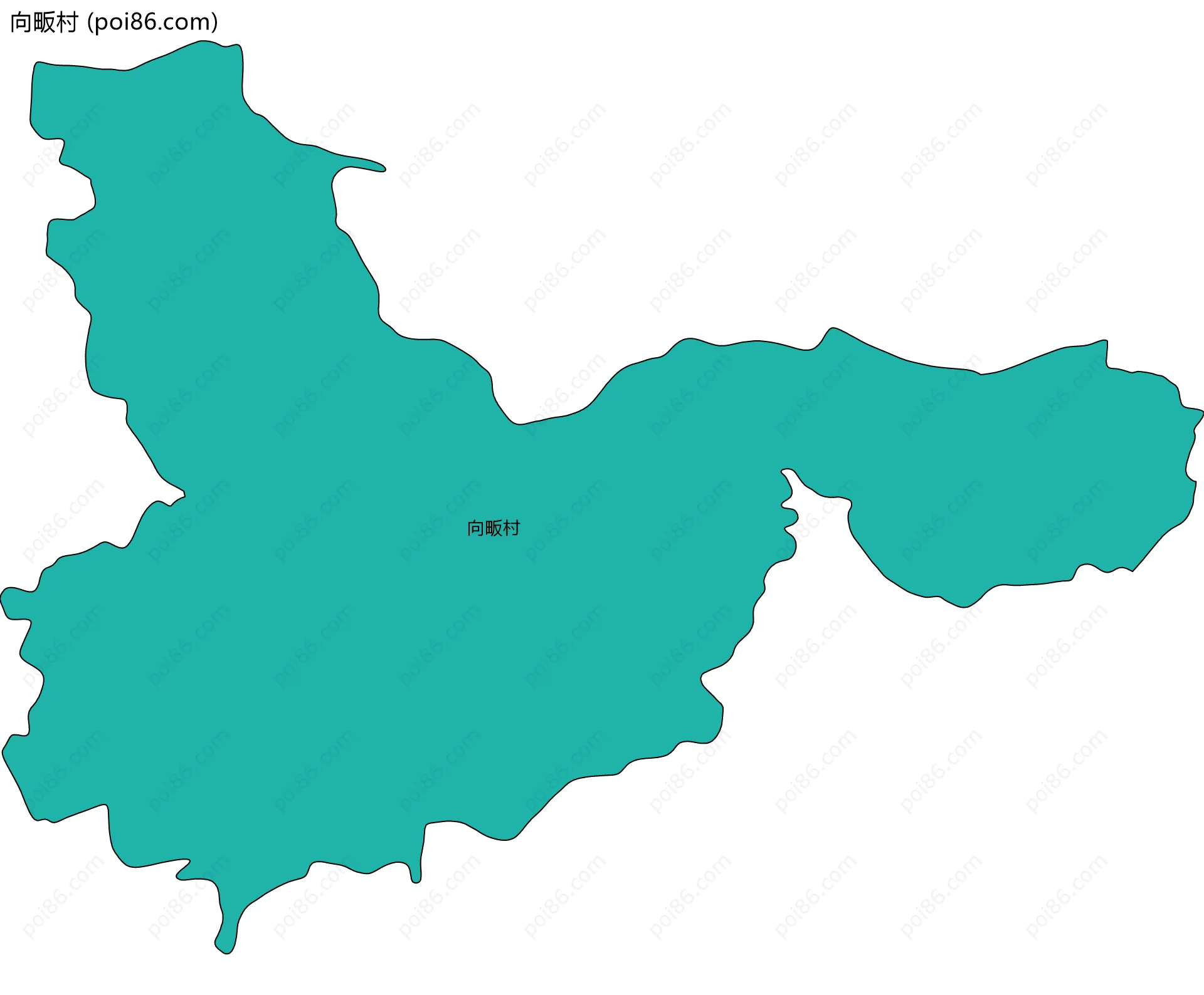 向畈村边界地图